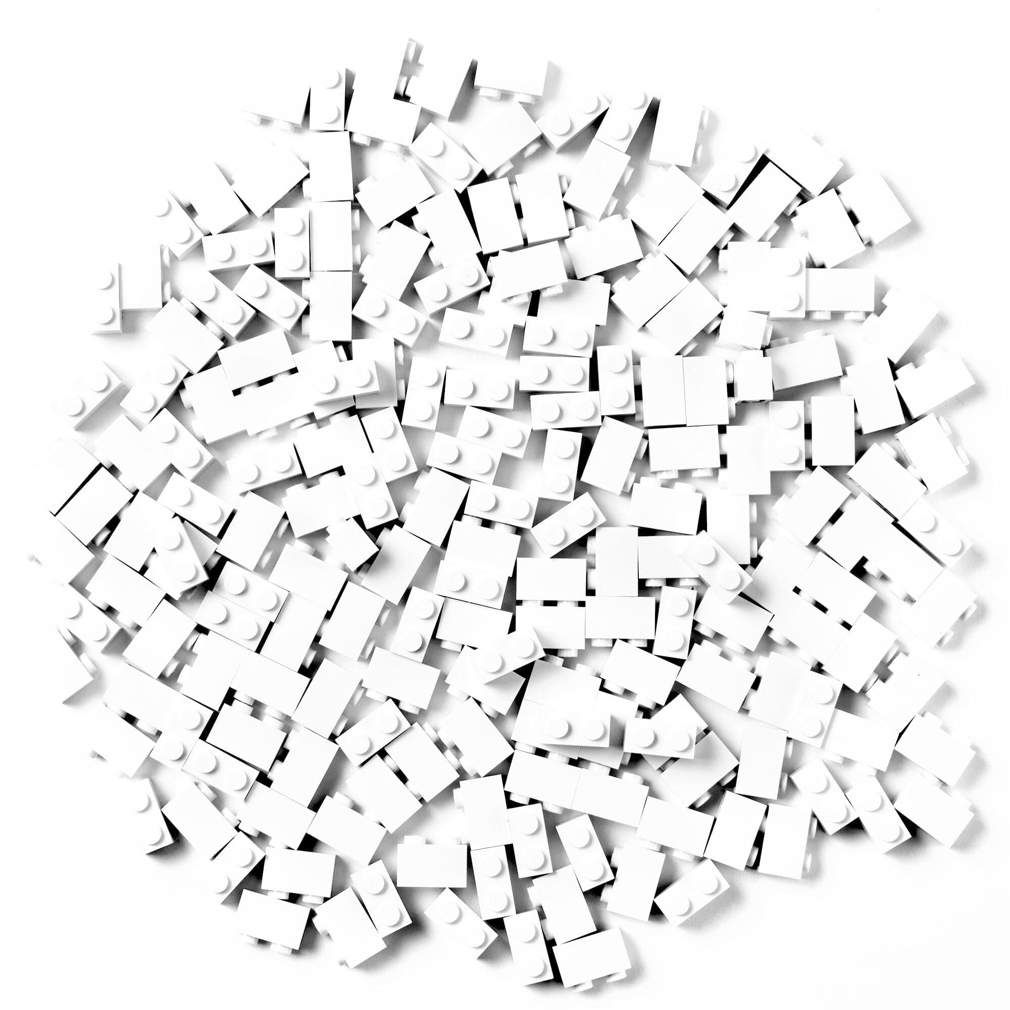 Strictly BriksCompatible with Lego Classic Bricks Starter Kit, White, 192 Pieces, 1x2 Inches, Building Creative Play Gift Set for Ages 3 and Up, 100% Compatible with All Major Brick Brands