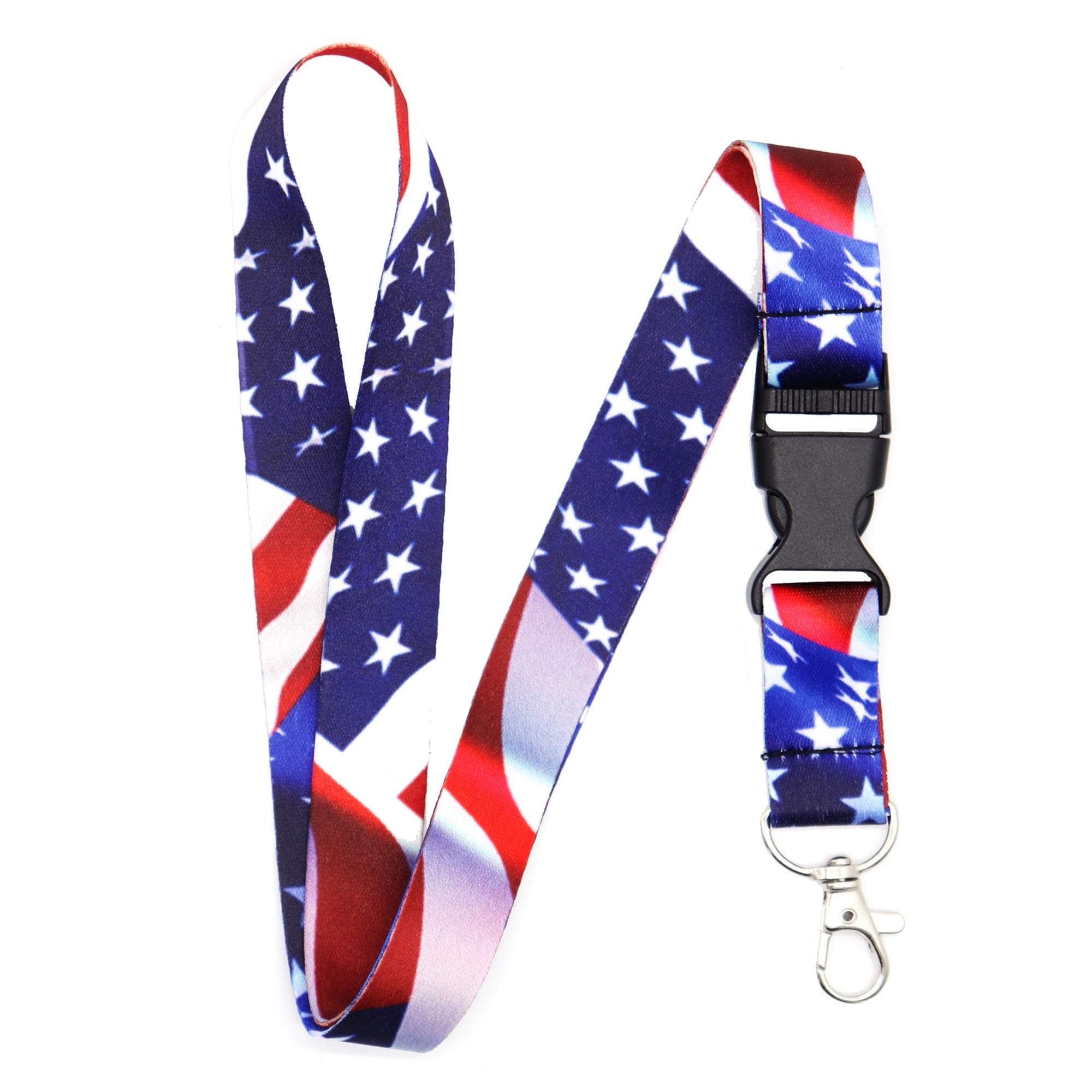 Lanyard for Keys Keychain Lanyard Premium Soft Silky Wide Strapped Beautifully Printed ID Teacher Lanyard with Spring Clip for Women/Men