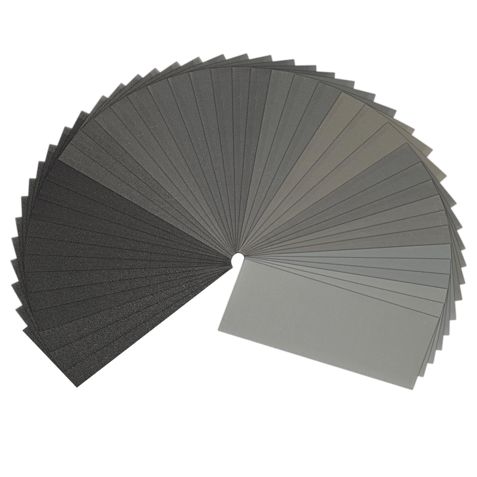Sandpaper 120 to 3000 Grits, Wet and Dry Sandpaper for Cars Polishing Metals Walls Wood Furniture Sanding, 42 Sheets Sand Paper Assorted 9x3.6 Inch