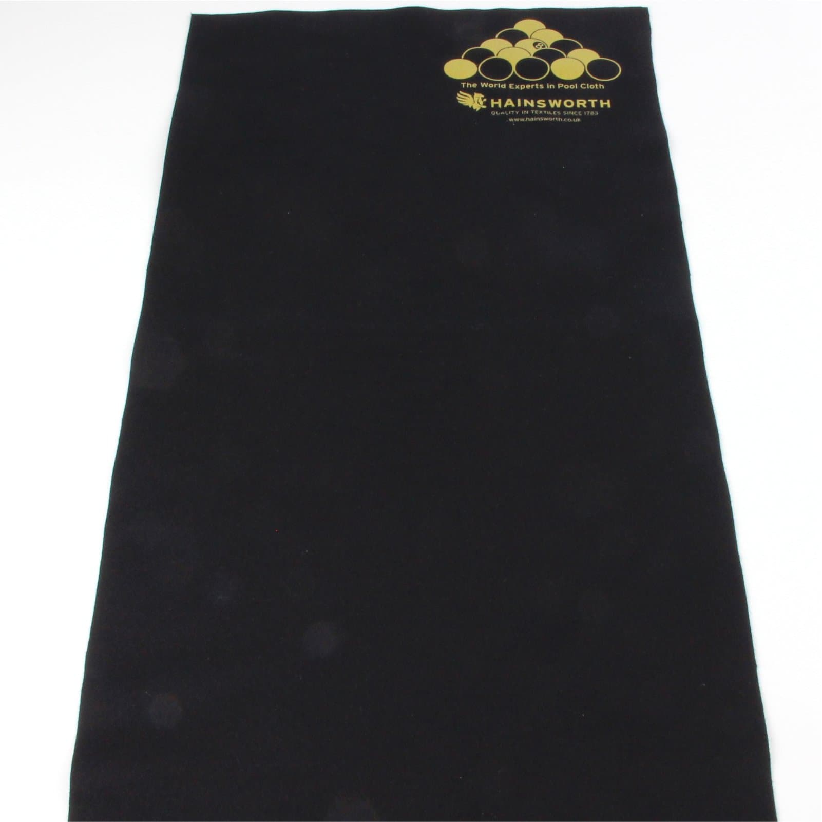 Hainsworth BLACKBALL RULES Pool Table Racking Cloth - Black
