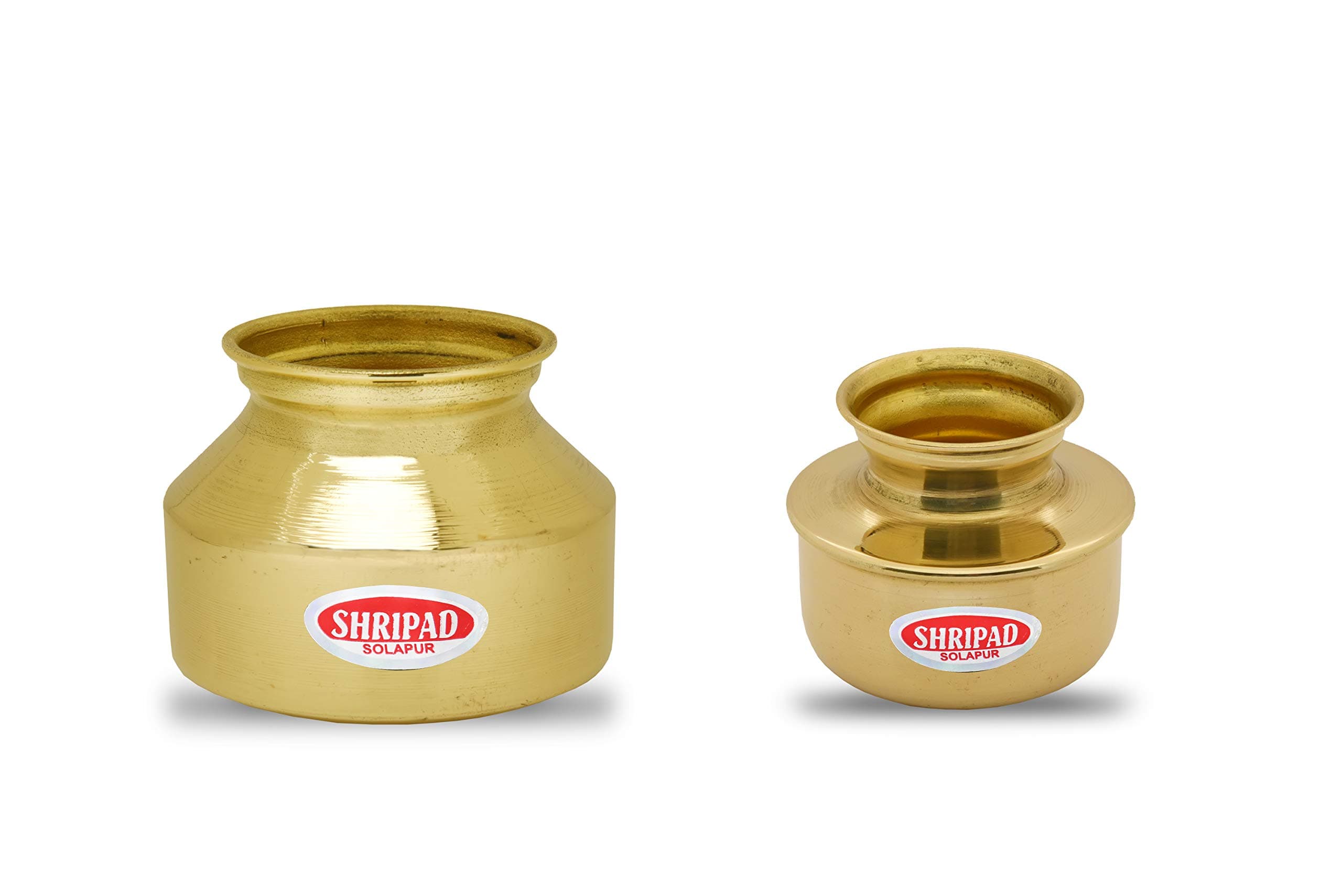 Shripad Steel Home Combo of Miniature Brass Big Handa+ Small Handa Toy.