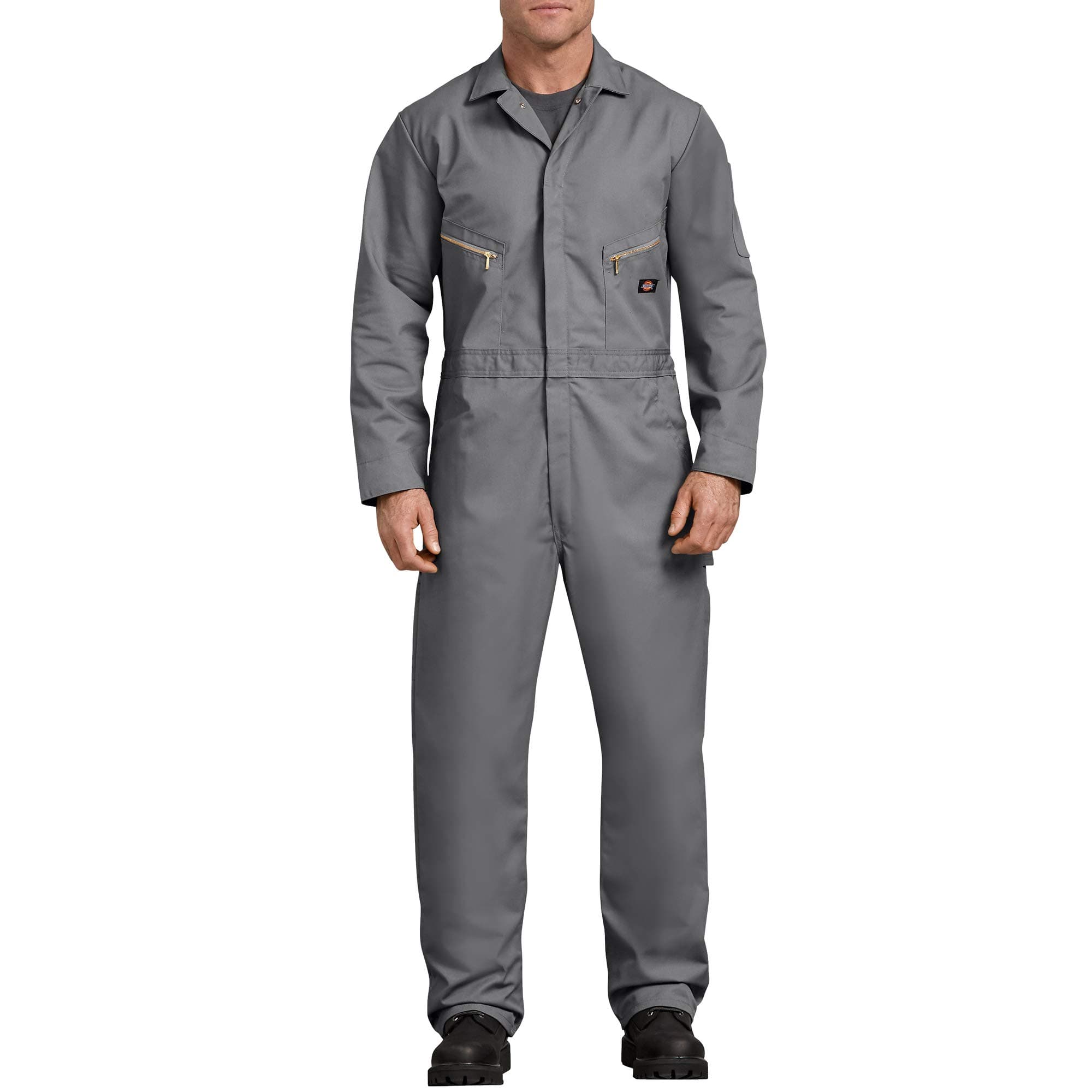 Men’s Deluxe Long Sleeve Coveralls – 7.5 oz Twill Mechanic Jumpsuit with Zipper Front Industrial Uniform Fit