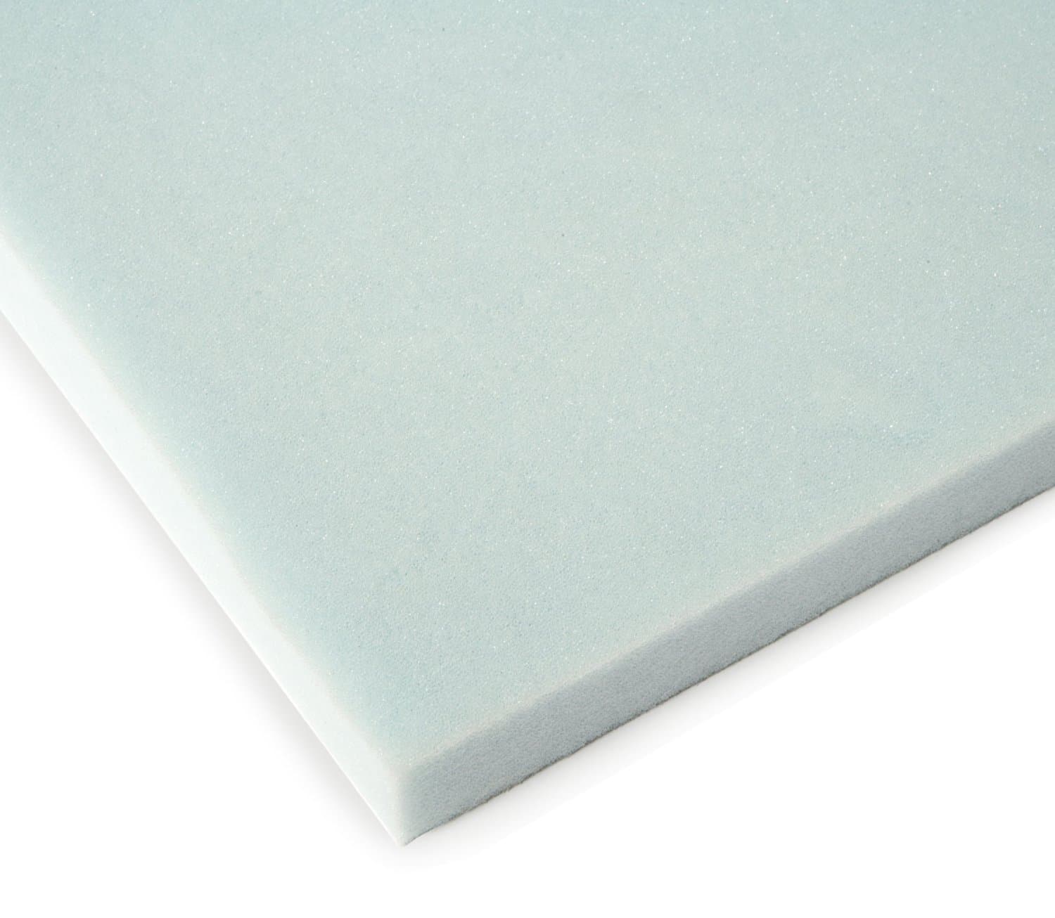 Foamex 2-Inch Aerus NaturalTM Cooler Sleep, Memory Foam Mattress Topper with Ribbed Knit Terry Velour Cover - Twin Size