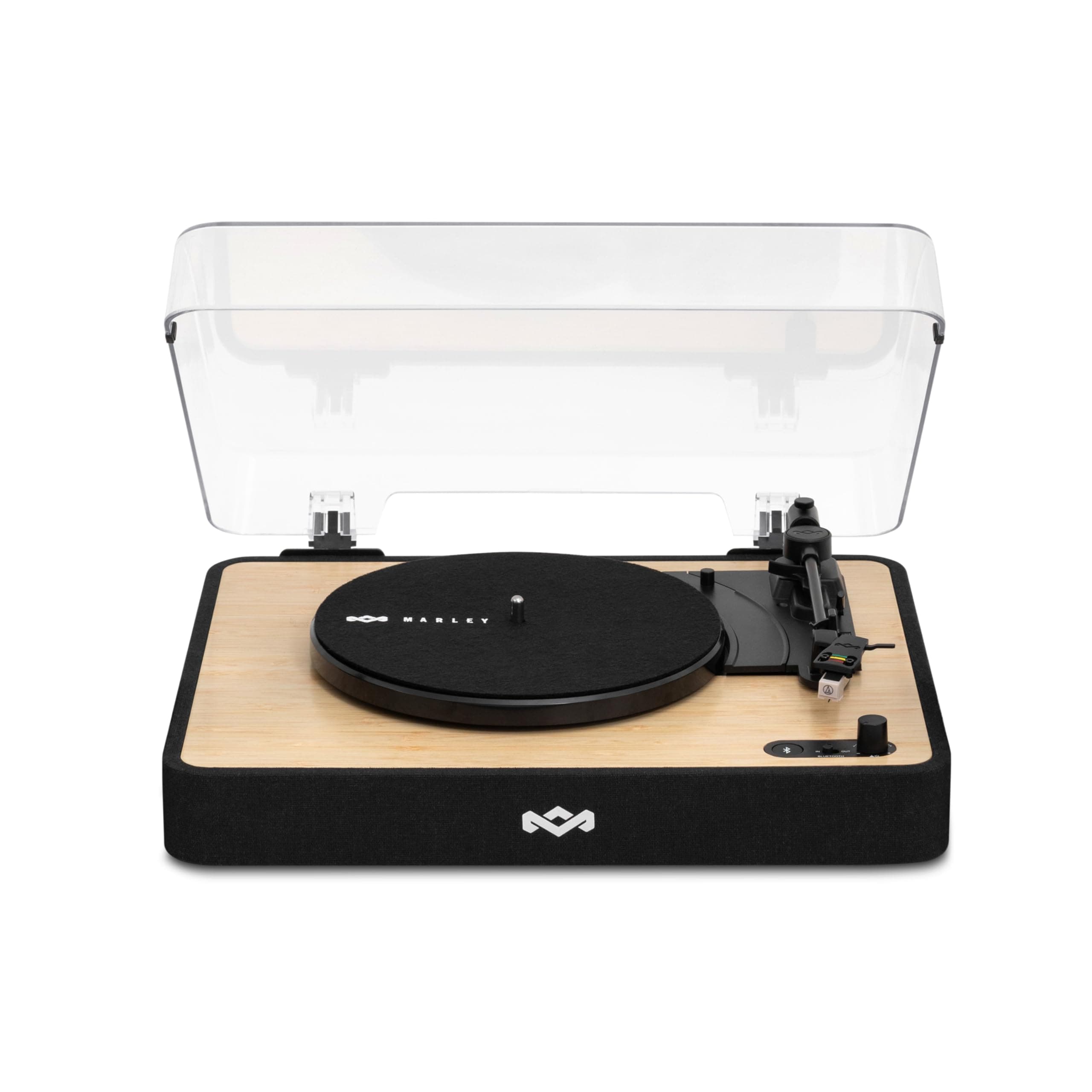 House of Marley Revolution Wireless Turntable - Bluetooth Record Player, 3-Speed Sustainably Made Vinyl Player, Easy Set Up Home Turntables for Vinyl Records with Dust Cover