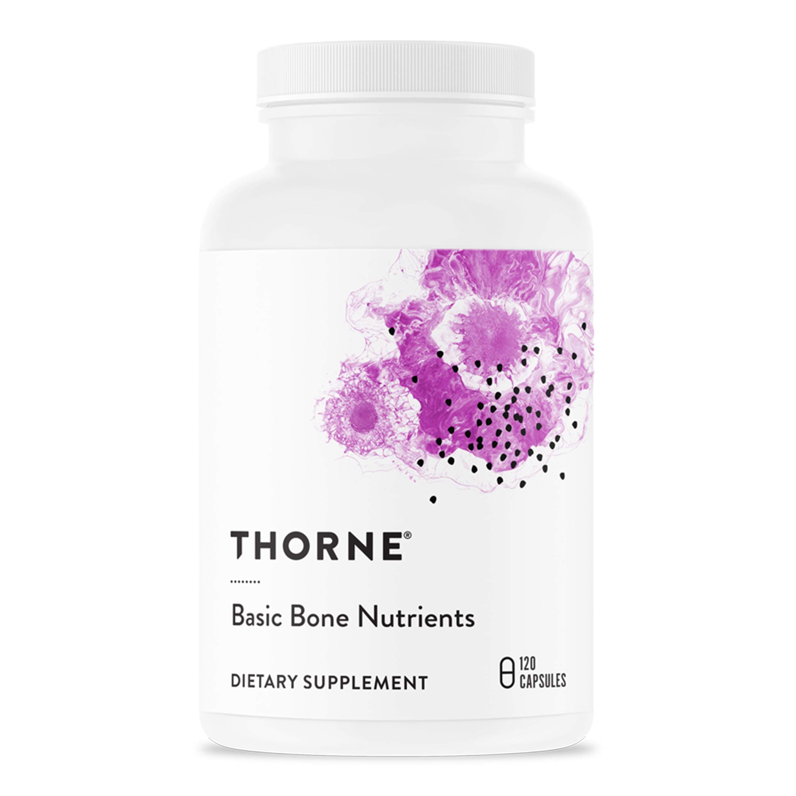 Thorne Basic Bone Nutrients - Calcium, Magnesium, Vitamin D, and Vitamin K - 120 Capsules