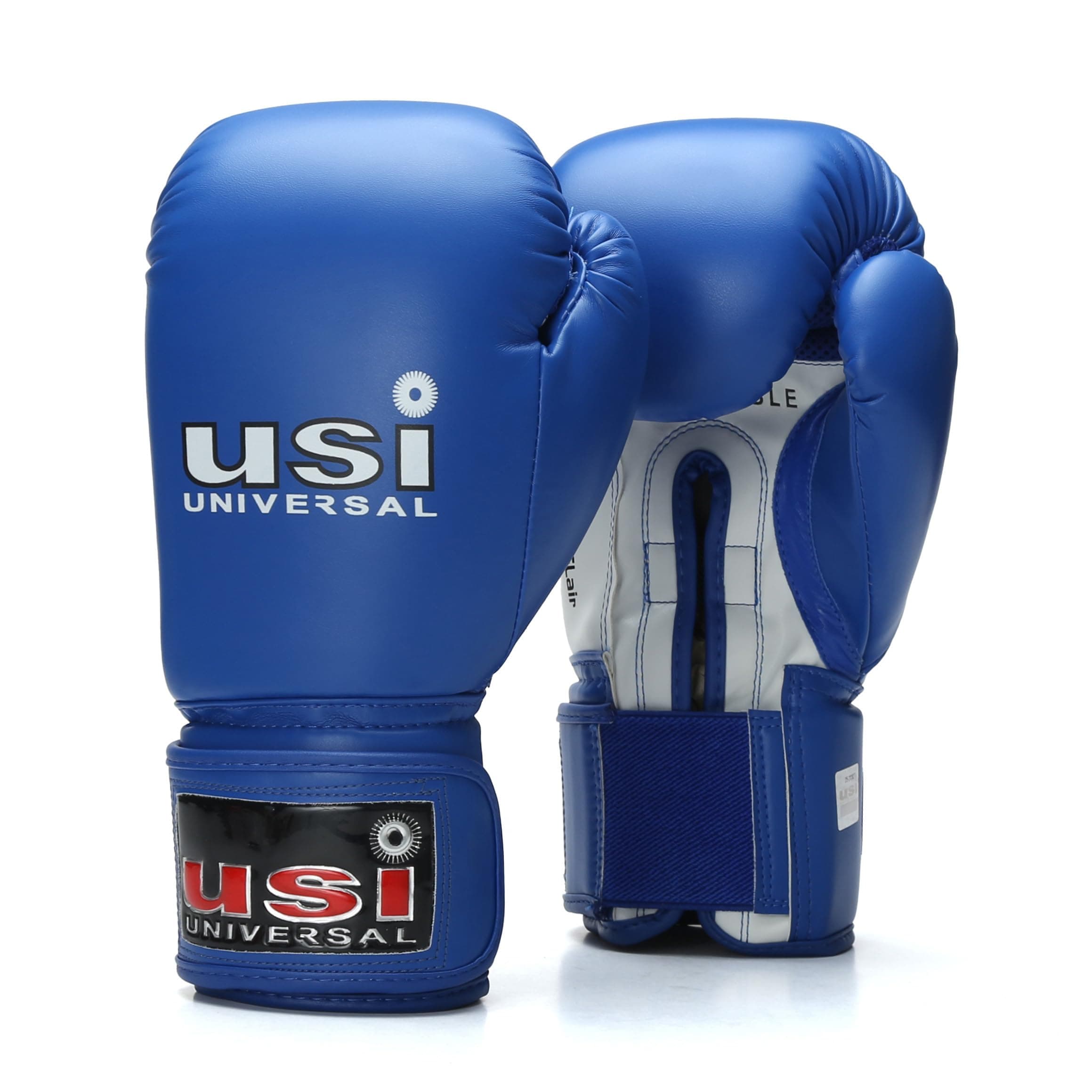 Boxing Gloves, 609MPU Lite Contest PU Boxing Gloves For Men Women Adults With Moulded Foam Padding, Sweat Wicking Lining, Elasticated Hook & Loop Wrap Around Closure (Blue, 12oz)