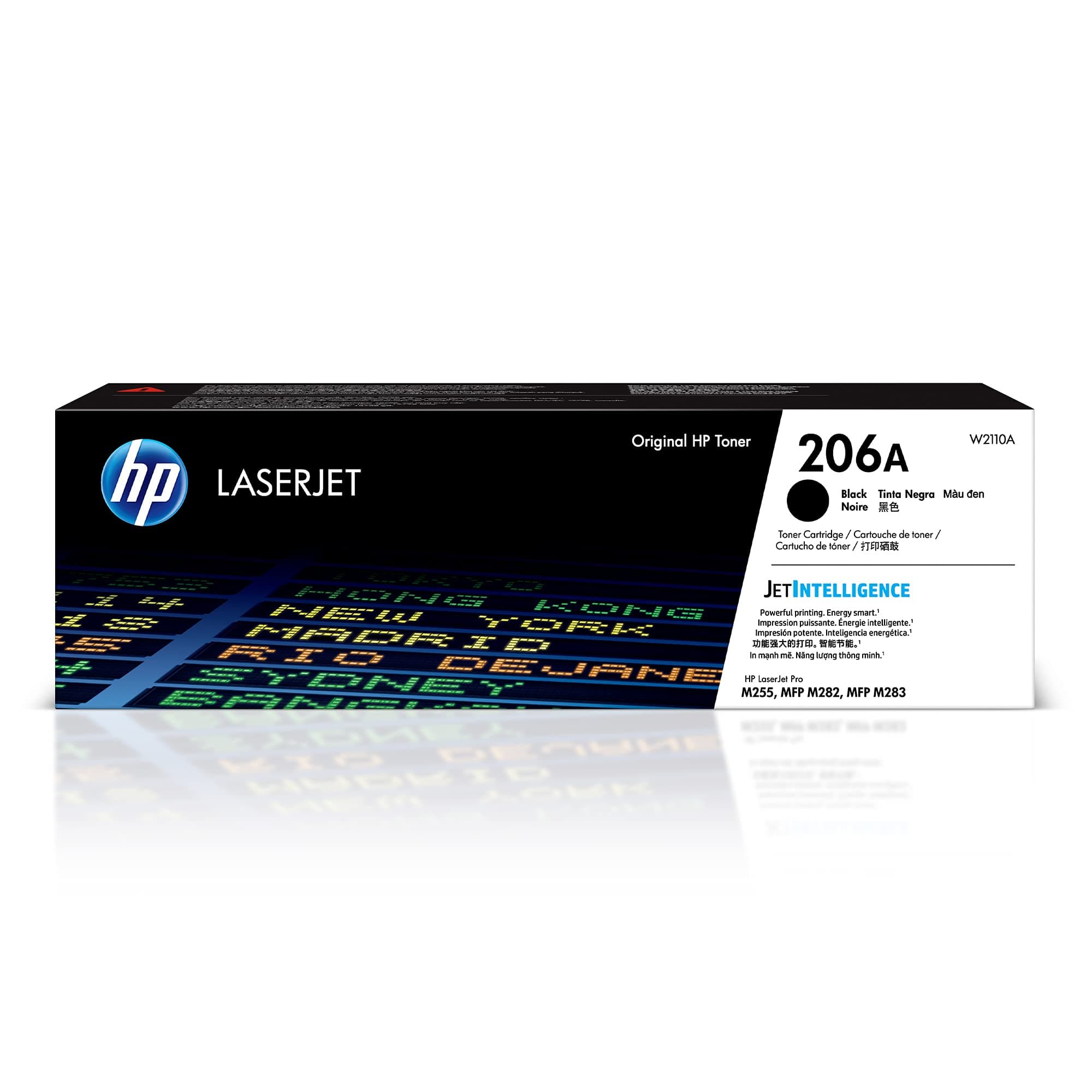 HP 206A Black Toner Cartridge | Works with Color LaserJet Pro M255, MFP M282, M283 Series | W2110A