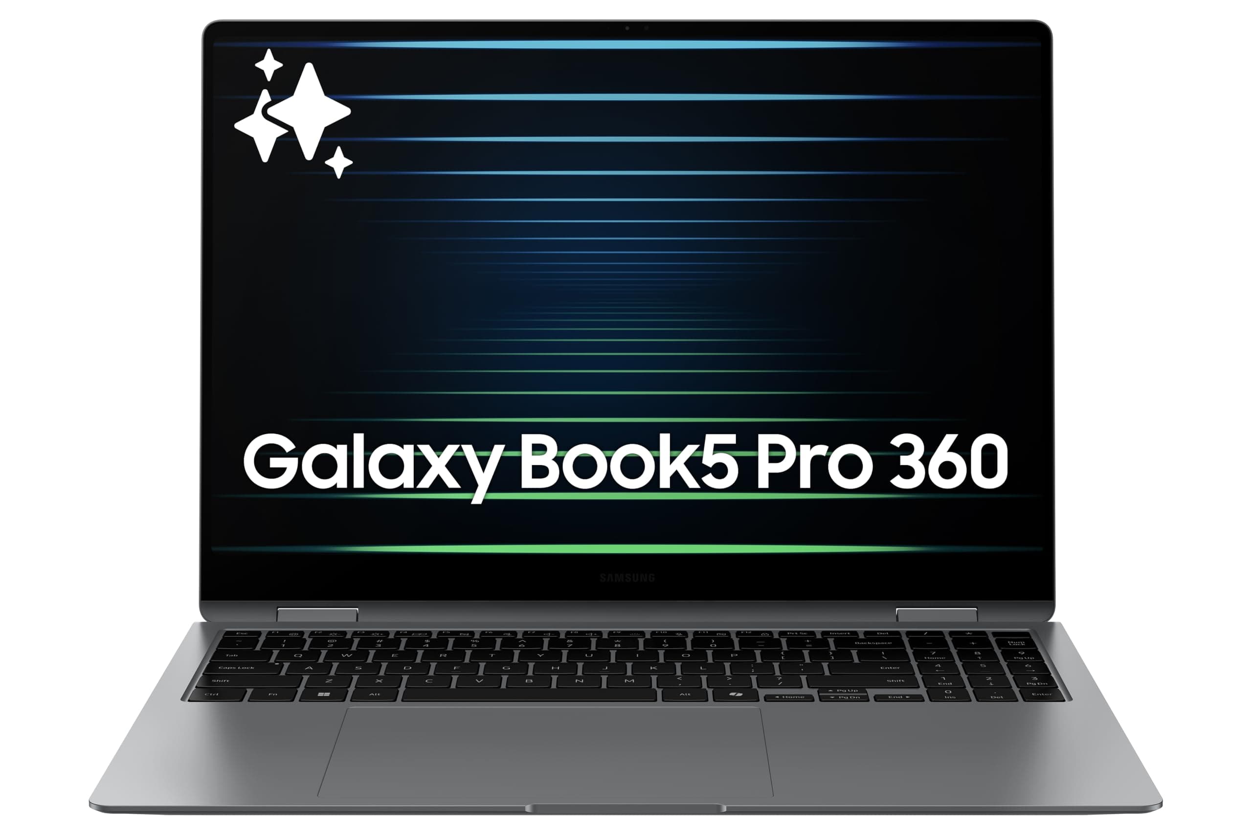SAMSUNG 16” Galaxy Book5 Pro 360 Copilot AI Laptop PC Computer, Intel Core 7 Ultra Processor, 3K AMOLED (2880 x 1800) Touchscreen, 120HZ Refresh Rate, Dolby Atmos Quad Speakers, All-Day Battery Life