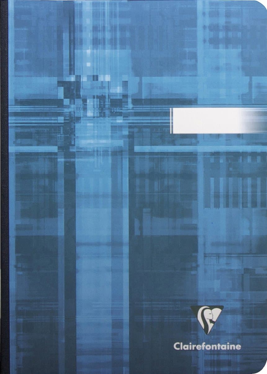 Ref 9540C - Clothbound Notebook (96 Sheets) - A5 Size, Plain Rulings, 90gsm Brushed Vellum Paper, Film-Coated Card Cover - Random Colour