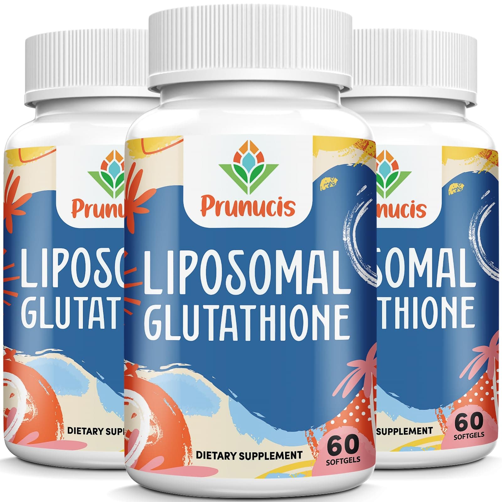 2400MG Liposomal Glutathione, with Vitamin C, Milk Thistle & Alpha-Lipoic Acid, Master Antioxidants, Pure Reduced L-Glutathione - Immune System, Cell Repair, Energy, High Absorption, 180 Softgels