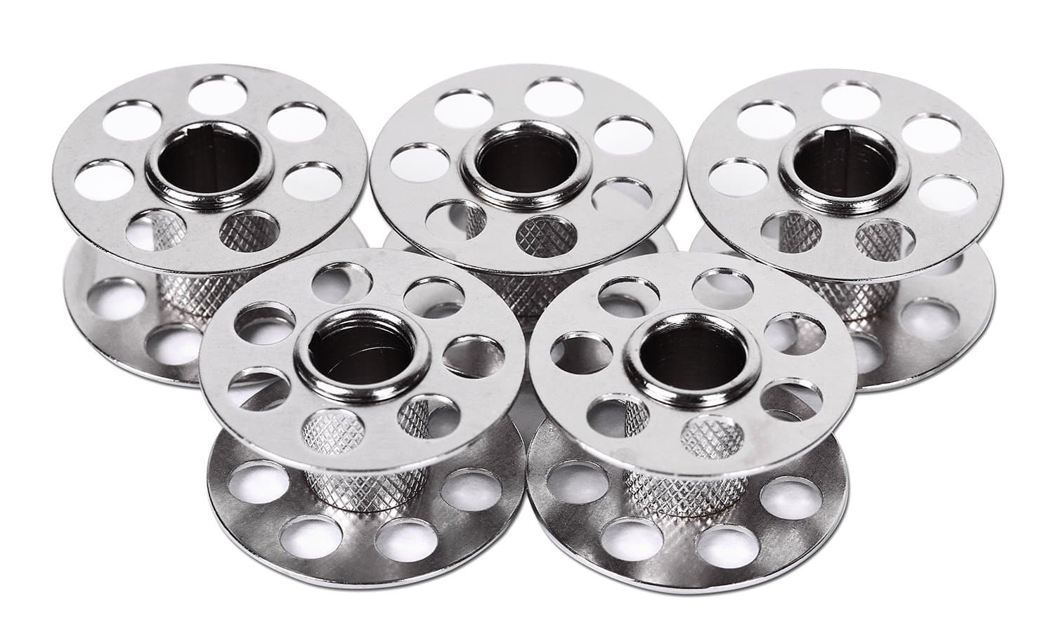 Metal Bobbins CB Gripper for Bernina (Pack of 5, 12 mm Height)