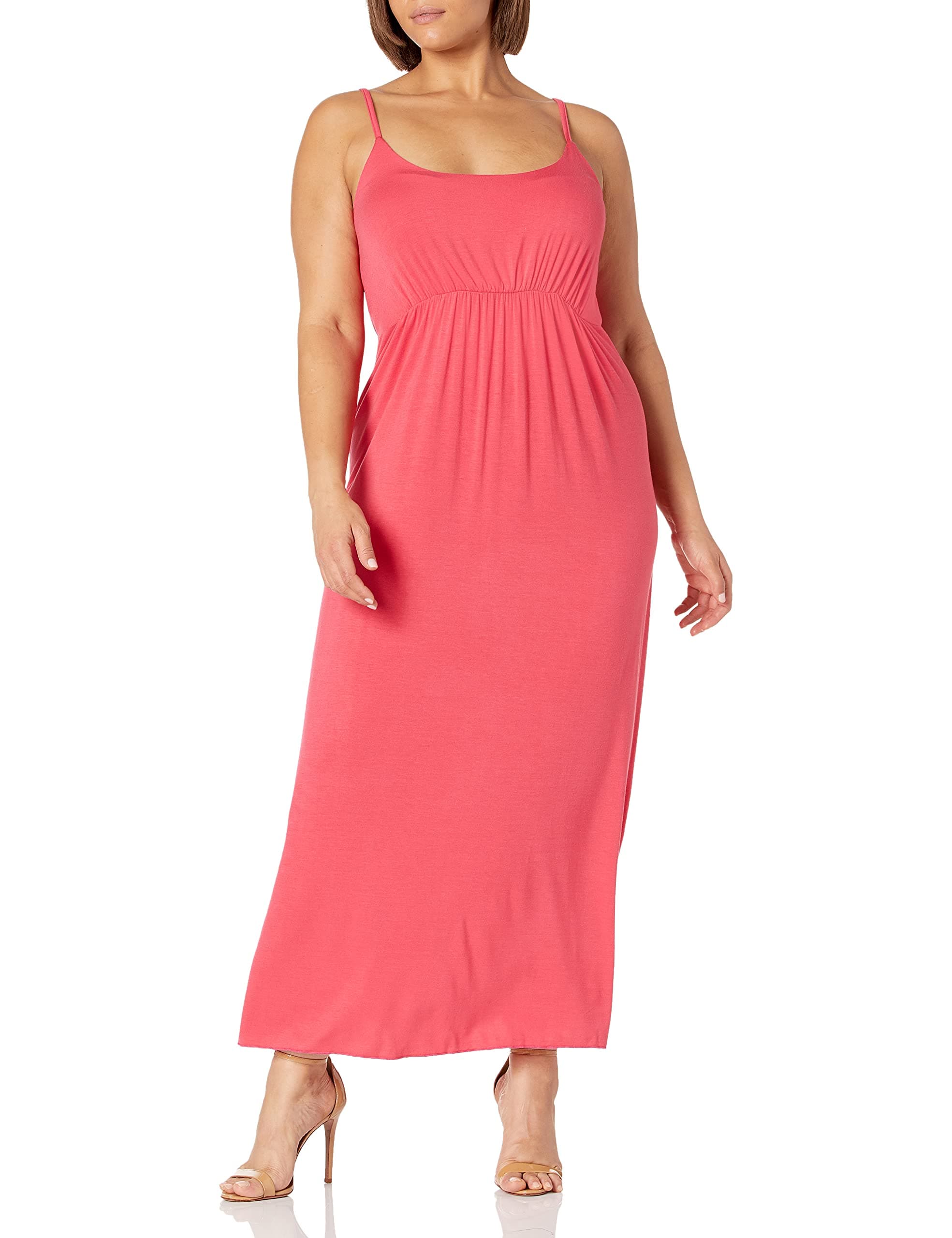 Star Vixen Women's Plus-Size Empire Spaghetti-Strap Maxi Dress