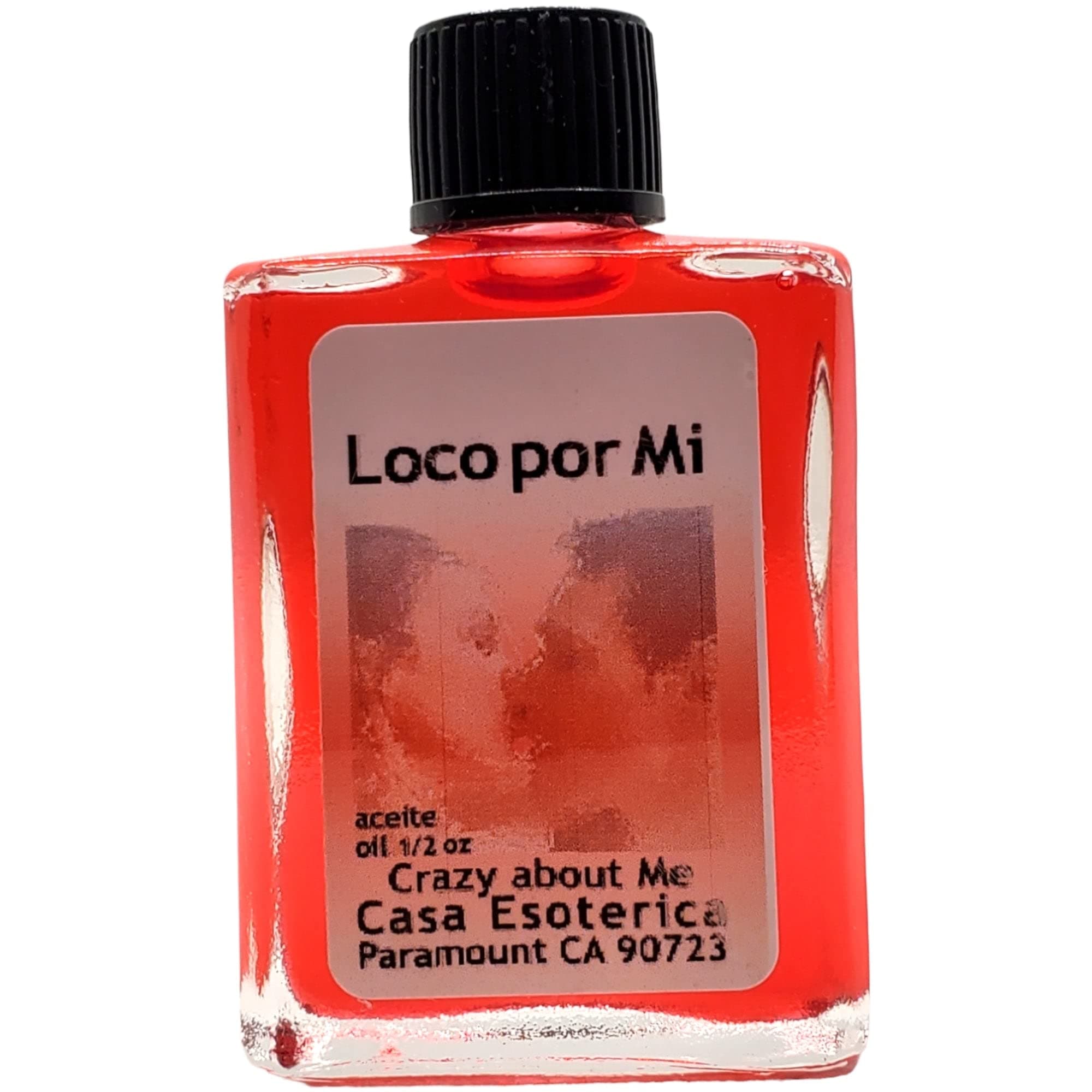 Crazy About Me Oil (Loco por mi Aceite) Spiritual Anointing Oil by CASA ESOTERICA MAGICK SPACE - Love Spell - Magick for Someone to be Crazy in Love with You-0.5 FL OZ (1PACK)