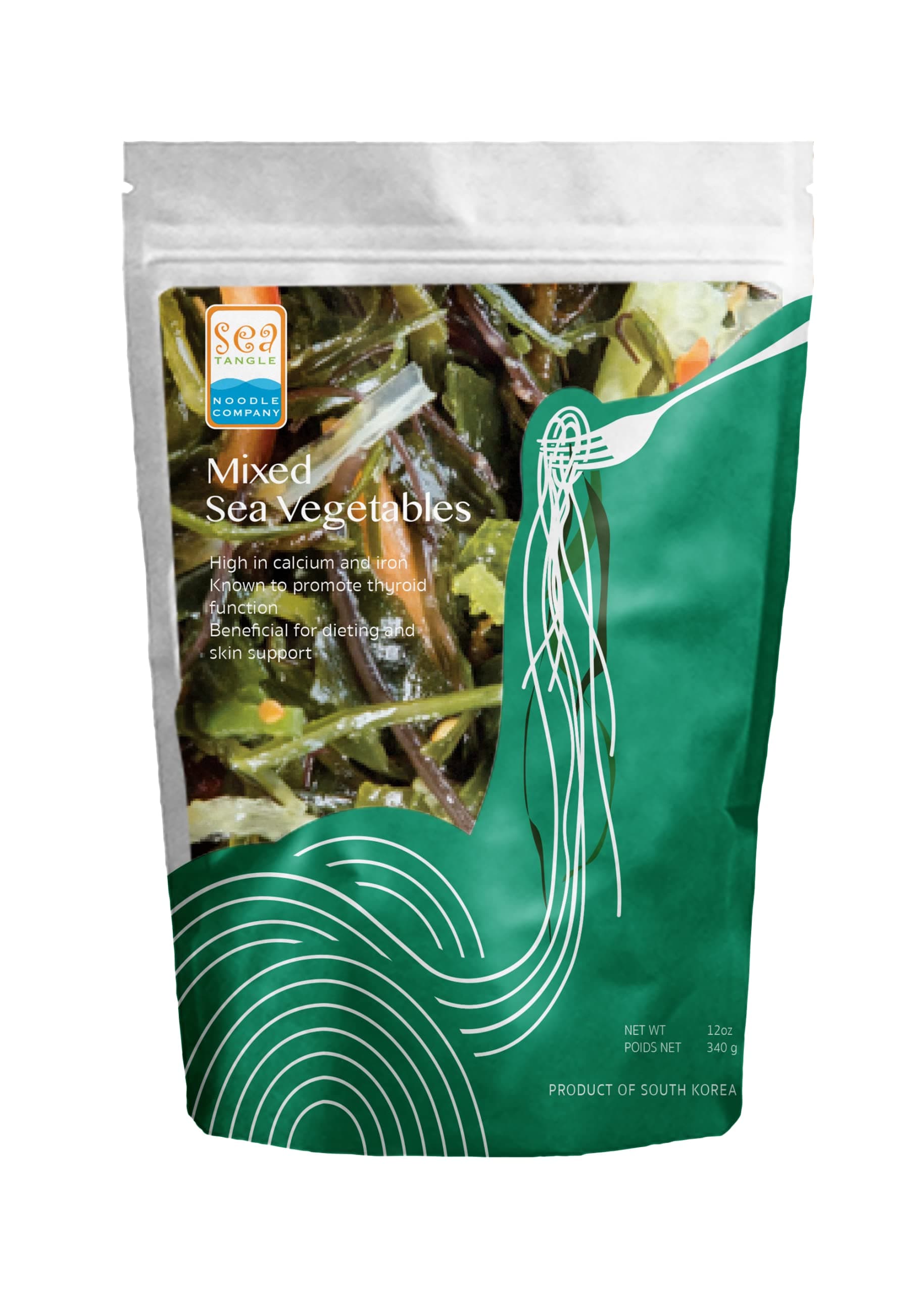 Sea Tangle Mixed Sea Vegetables (6oz) - Pack of 3 - Fresh Mixed Organic Seaweed Salad - Includes Sea Kelp, Sea Weed, Wakame Seaweed, Kombu Seaweed, Similar To Sea Grapes and Dulse