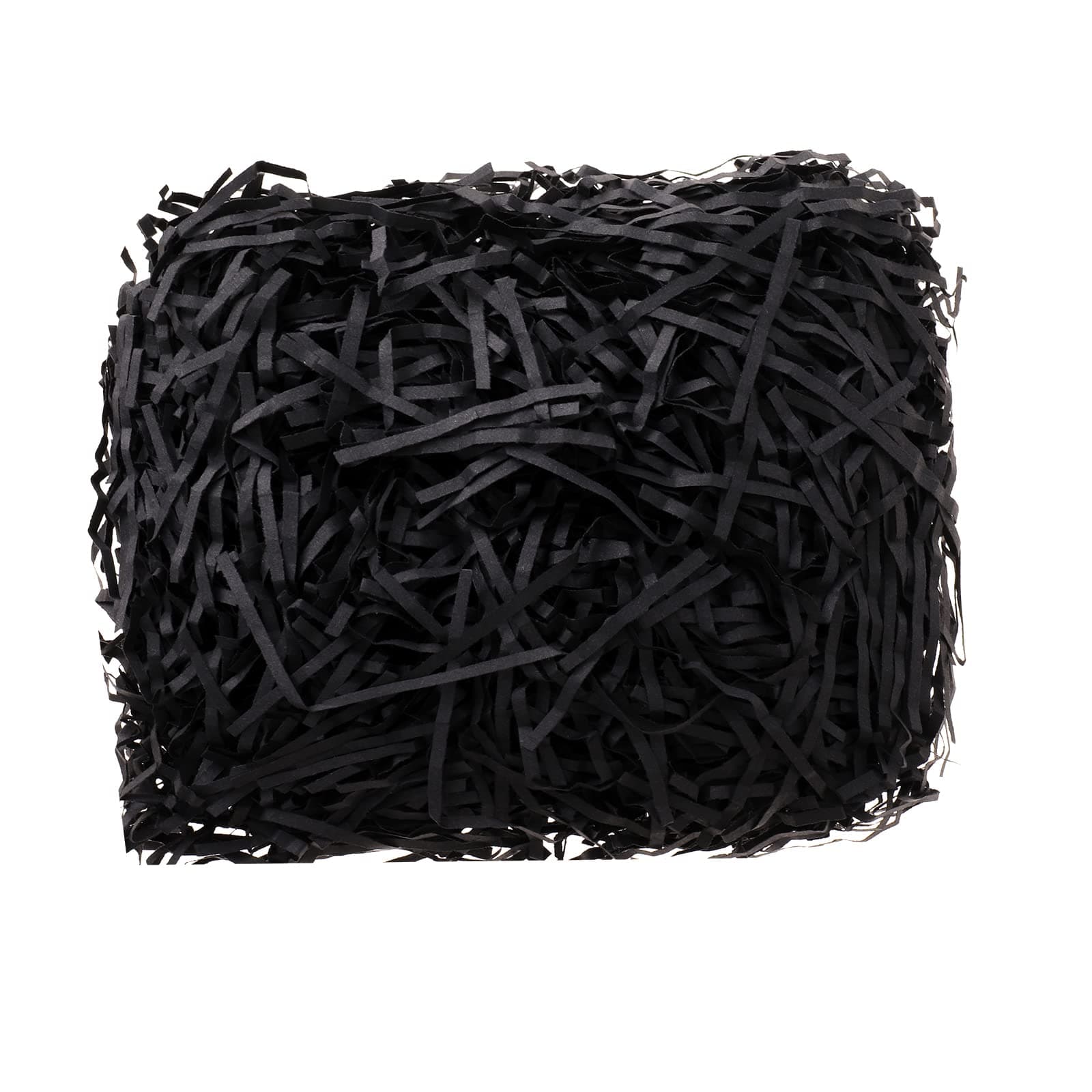 REDDOTGIFT® 50 Gram Crinkle Cut Paper Shred Filler Eco-friendly Confetti Crinkle Cut Filling Shredded Paper for Gift Wrapping & Basket Filling (Black, 50 gram)