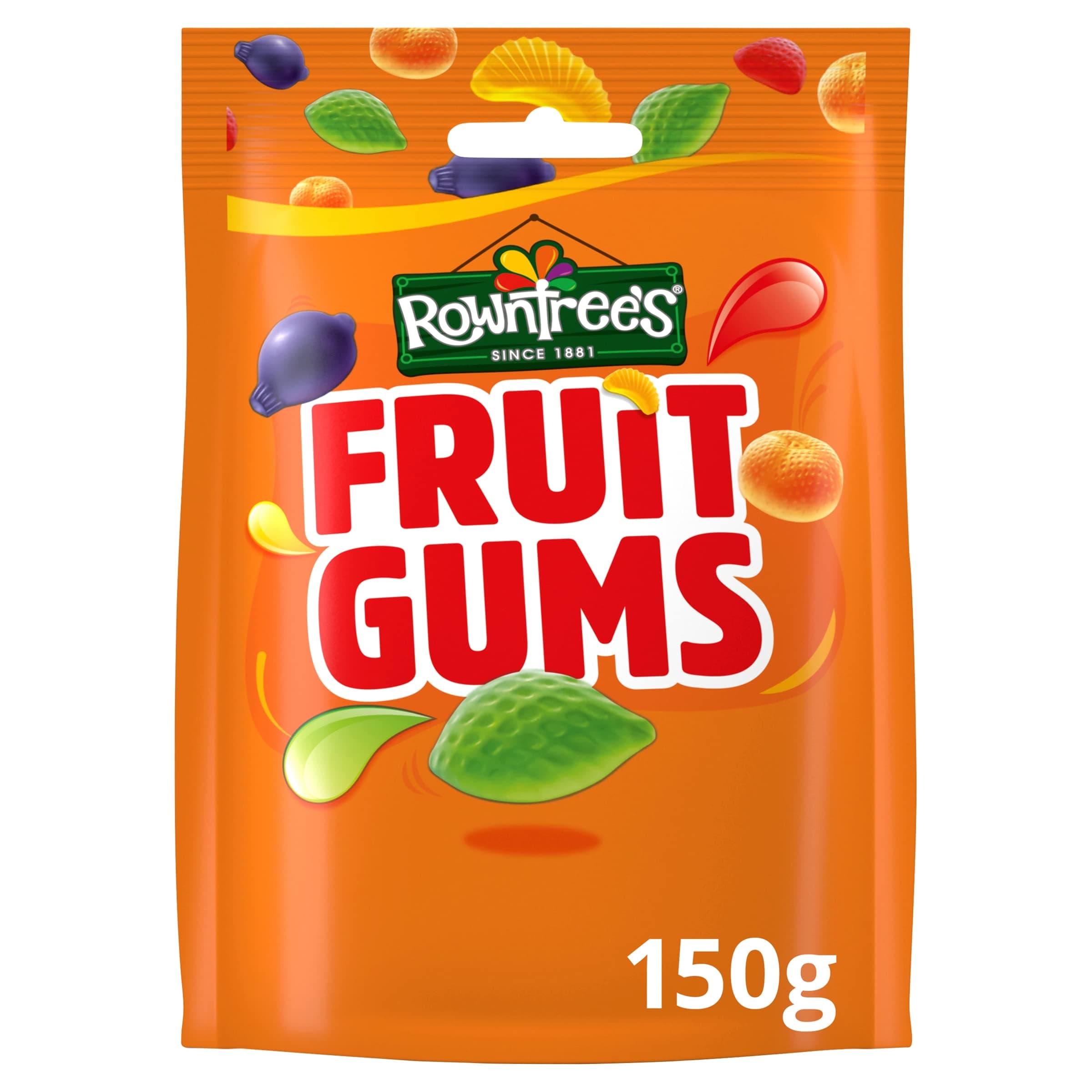 Rowntrees Fruit Gums Sweets Sharing Pouch, 150 g