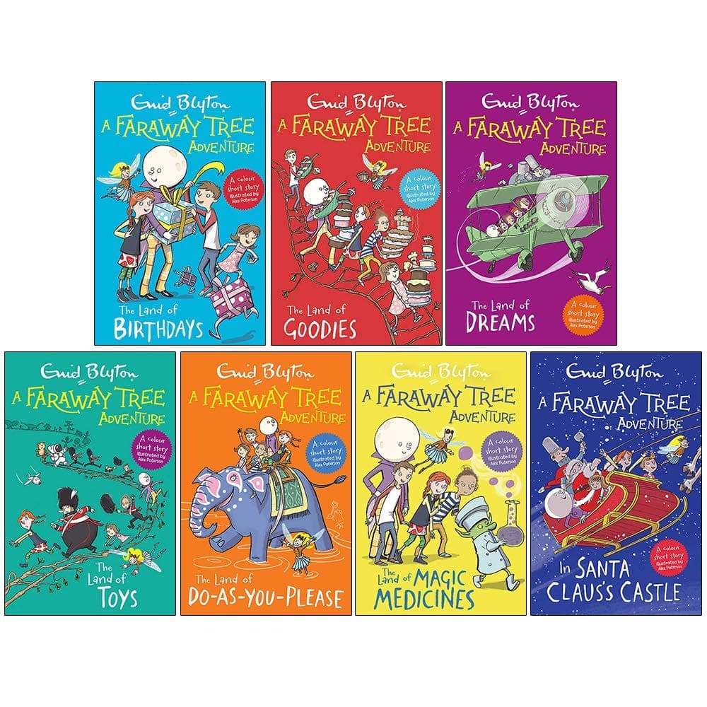 Enid Blyton Books The Magic Faraway Tree Collection 6 Books Colour Set