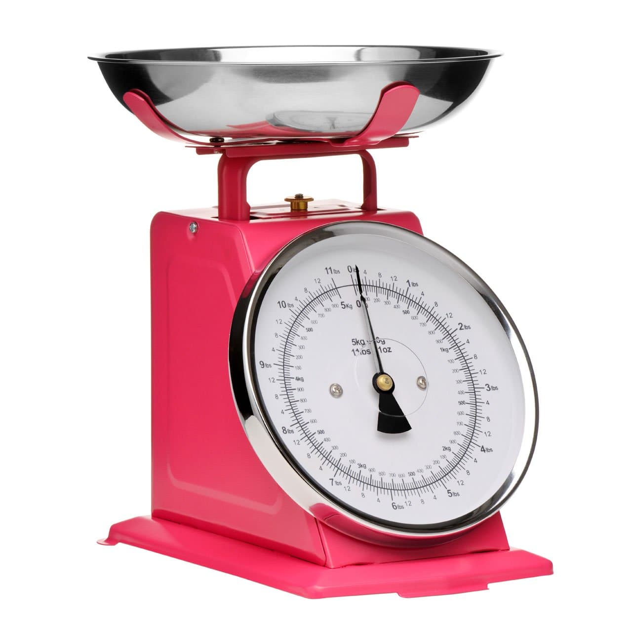 5 kg Retro Style Hot Pink Kitchen Scale Made Of Stainless Steel