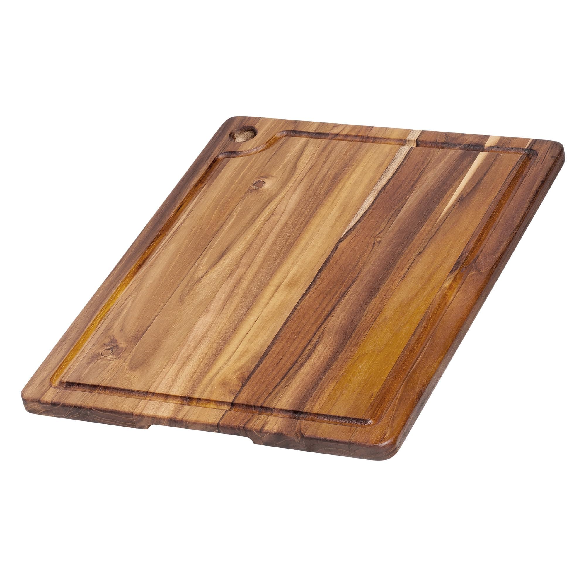Teakhaus Marine Cutting Board with Juice Groove - Large Rectangle Bar Cutting Board - Holiday Gift Ideas for Men and Women - Gift-Ready, Reversible, Edge Grain Wood, Knife Friendly - FSC Certified