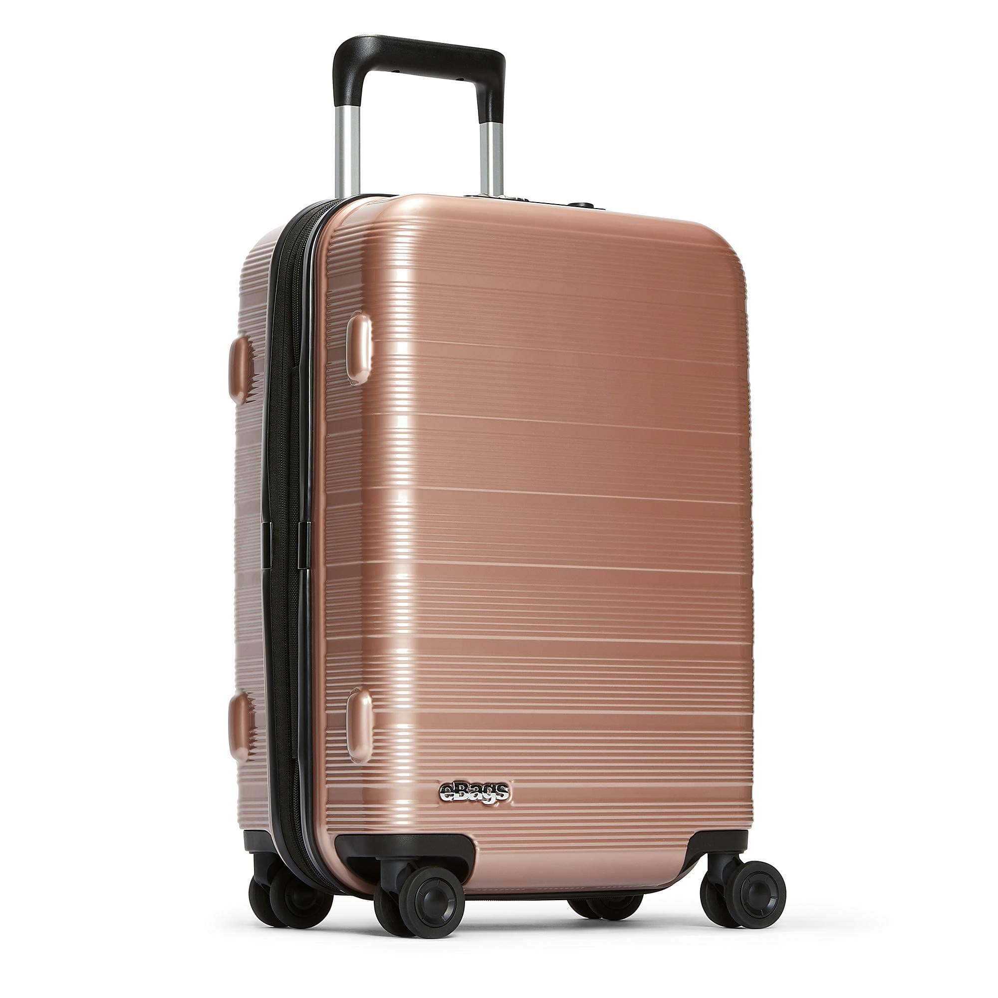 eBags Fortis Pro 22 Inches USB Carry-On Spinner (Rose Gold)