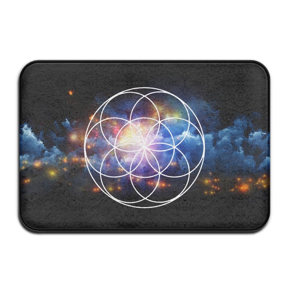 Funny Seed Of Life Mystery Symbol Welcome Mat Doormat
