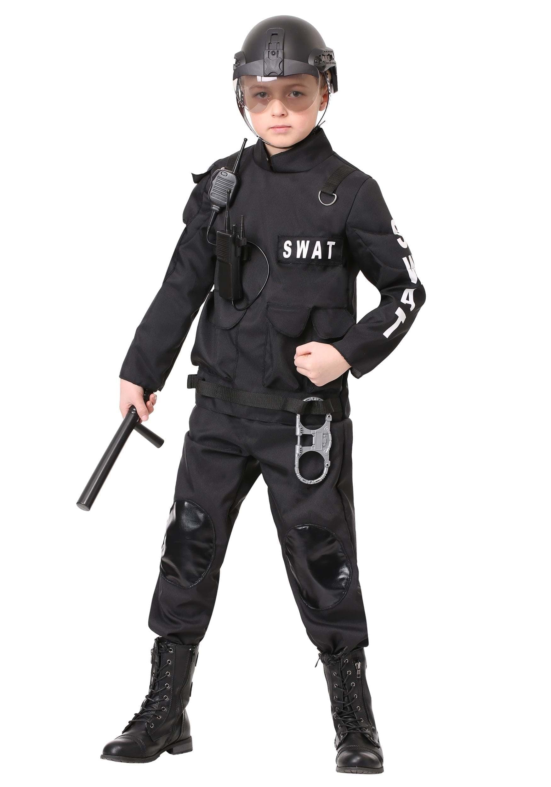 Kids SWAT Commander Costume Swat Team Costume for Boys