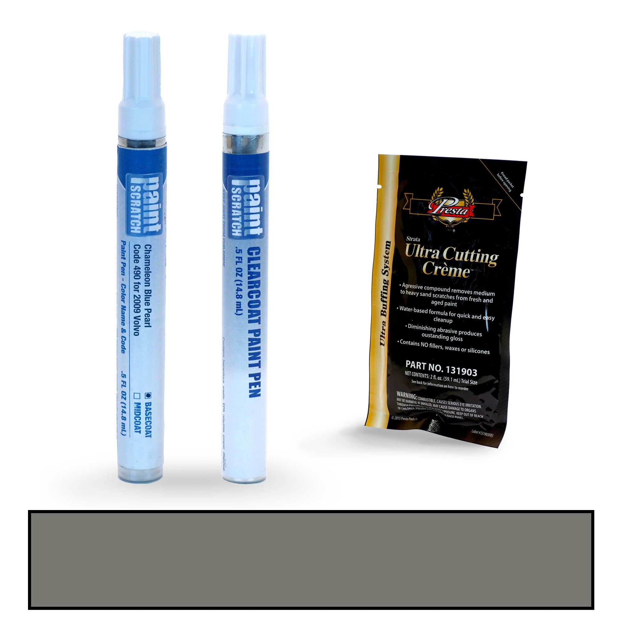 PAINTSCRATCH Chameleon Blue Pearl 490 for 2009 Volvo V50 - Touch Up Paint Pen Kit - Original Factory OEM Automotive Paint - Color Match Guaranteed