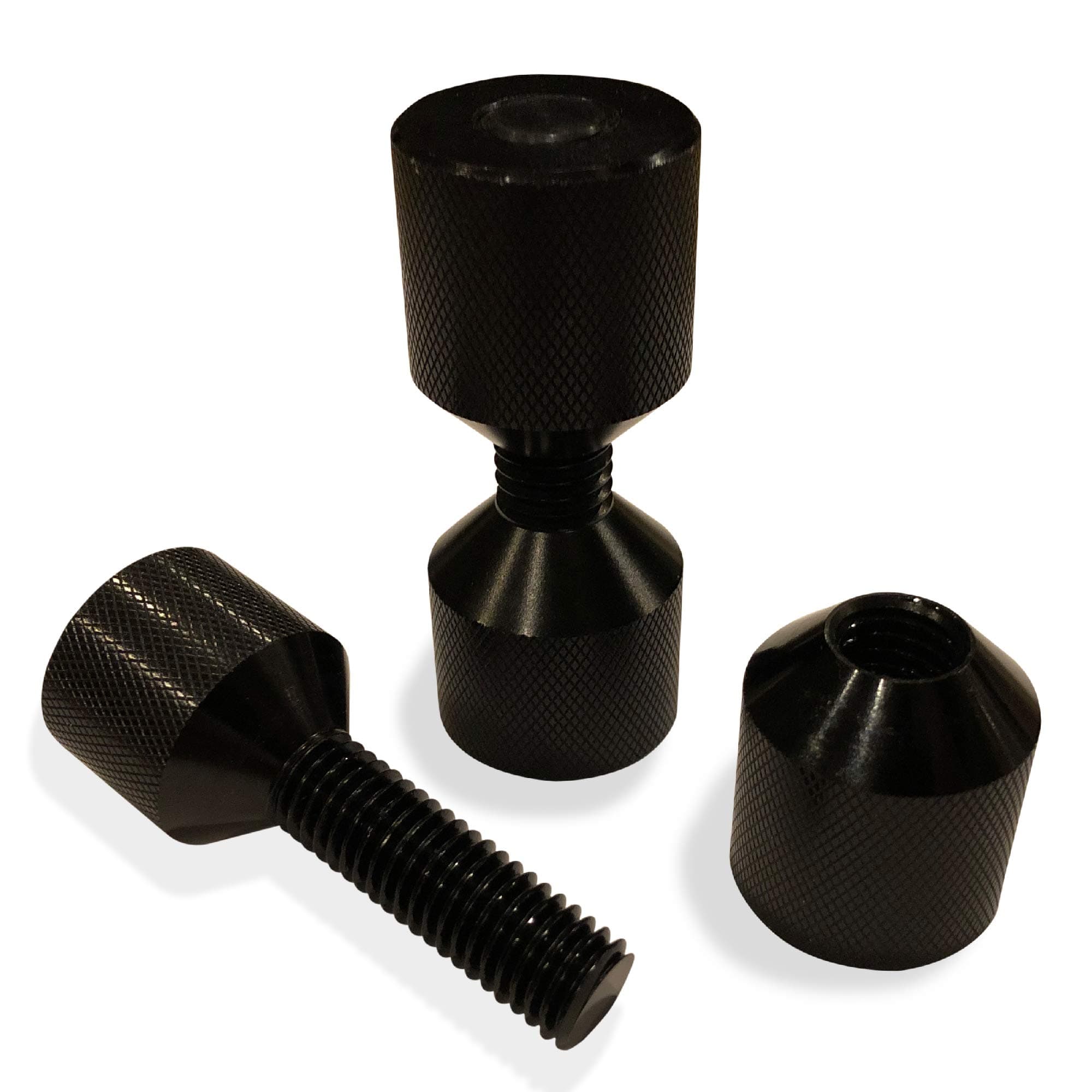 Kelbert-1-1/8" Two Hole Pins Set - Handy 6061 Aluminum Lightweight Construction 2 Hole Flange Alignment Pin with Anodized Black Oxide Finish That?s Manufactured by SGS Certified Company