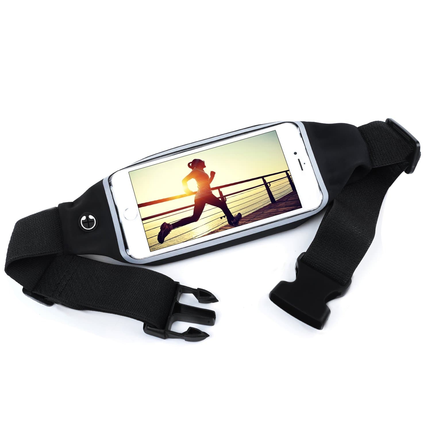 Running Belt- Workout Sports Fitness Running Bag waisk Pack Water Weather Resistant Waist Length Design Expands fit iPhone 7/7 plus/6s/6plus.