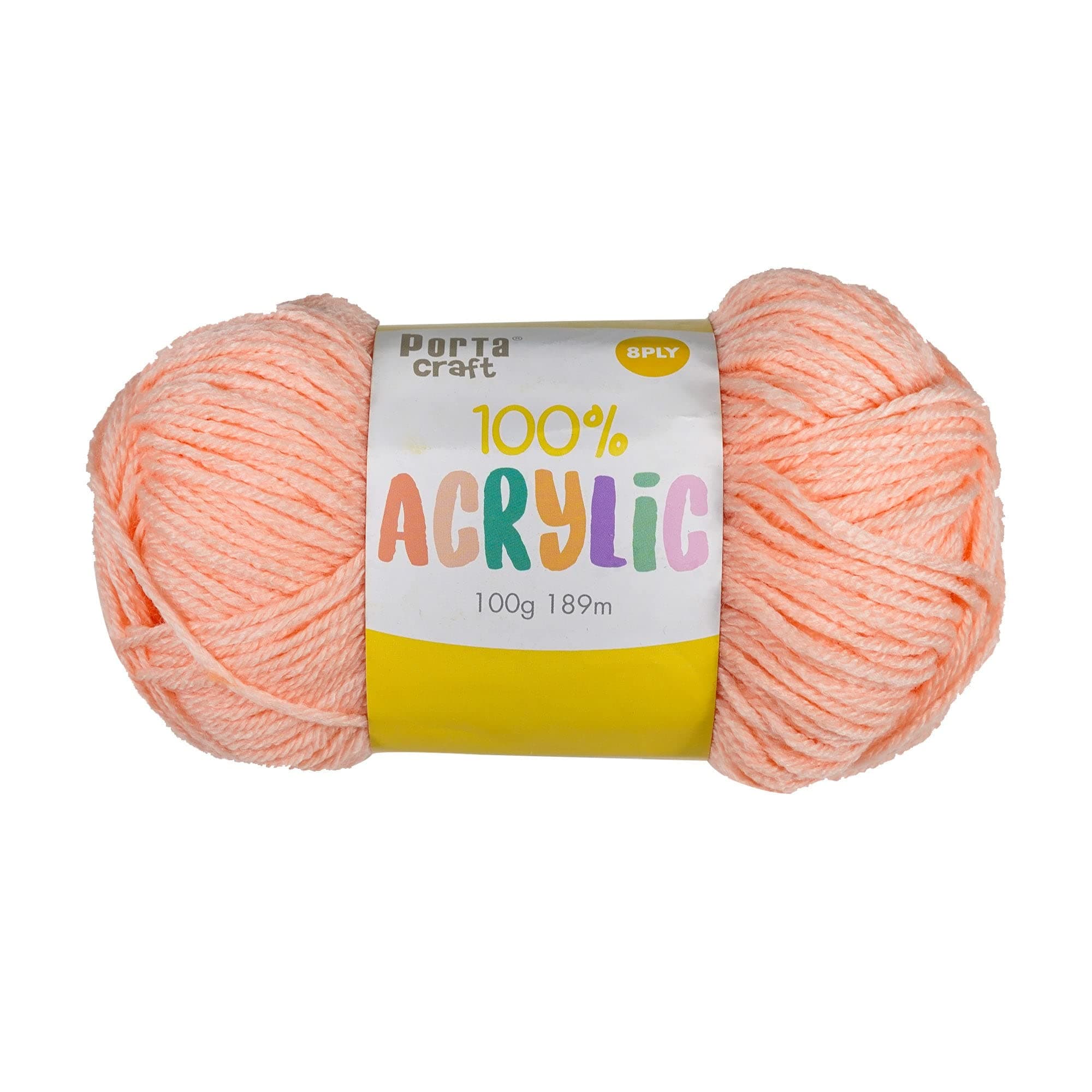 Itsy Bitsy Porta Craft Acrylic Yarn 100% 100Gm 189M 8Ply Apricot
