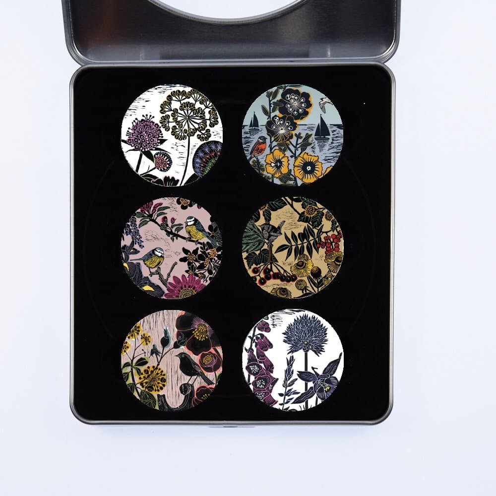 Dressmaking Sewing Pattern Weights. 6 Pack Gift Set 6 from Artist Kate Heiss. Ideal Gift. Inspired by The BBC Sewing Bee. (40mm Diameter)