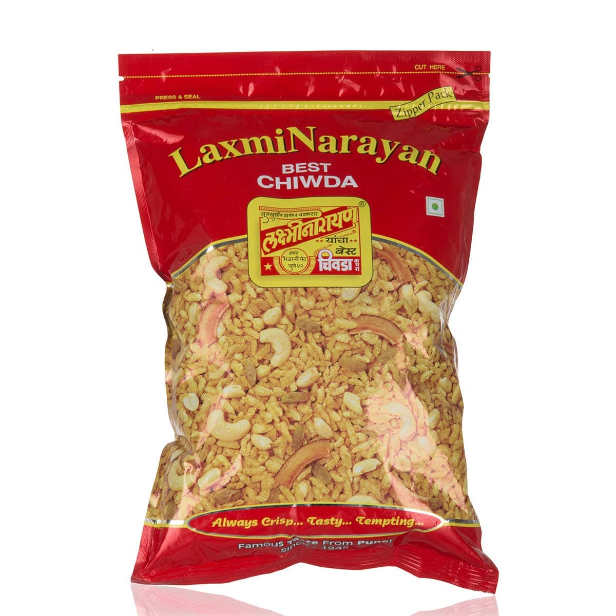 Laxminarayan Chiwda - Vegetarians,Pune | Indian Snacks | Namkeen (Poha Chiwda 500gm)