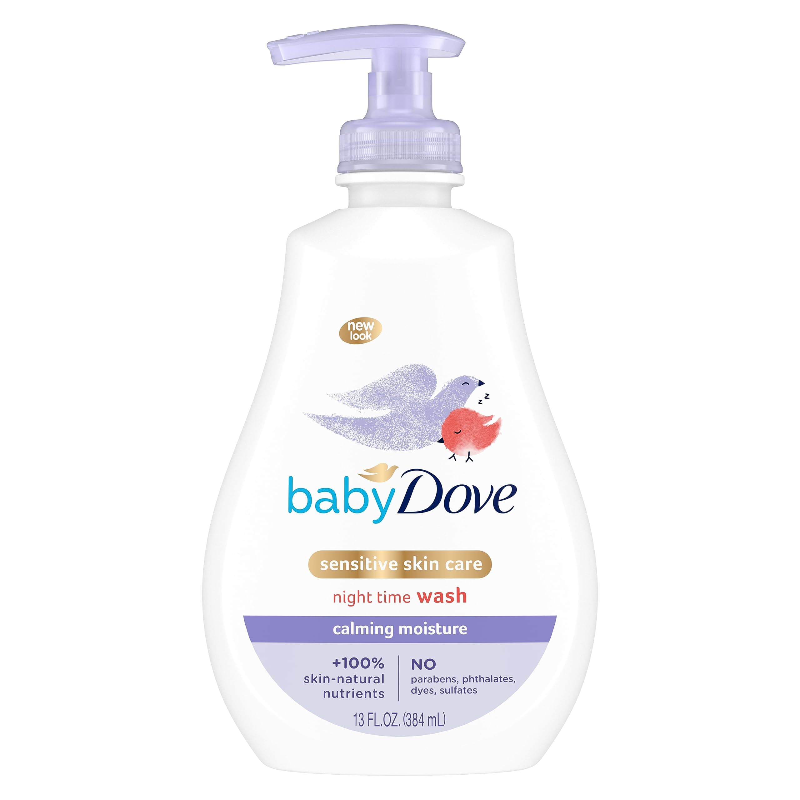 Sensitive Skin Care Baby Wash Calming Moisture For a Calming Baby Bath Wash Hypoallergenic and Tear-Free, Washes Away Bacteria 13 oz