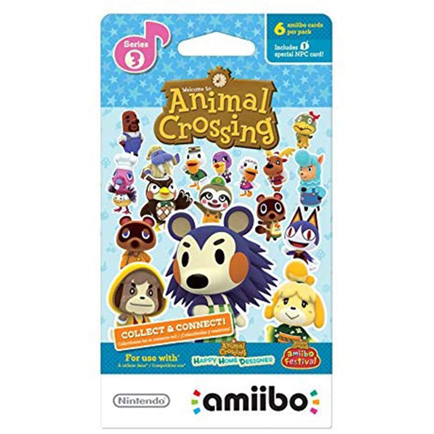 Animal Crossing Amiibo Crds 6pk S3
