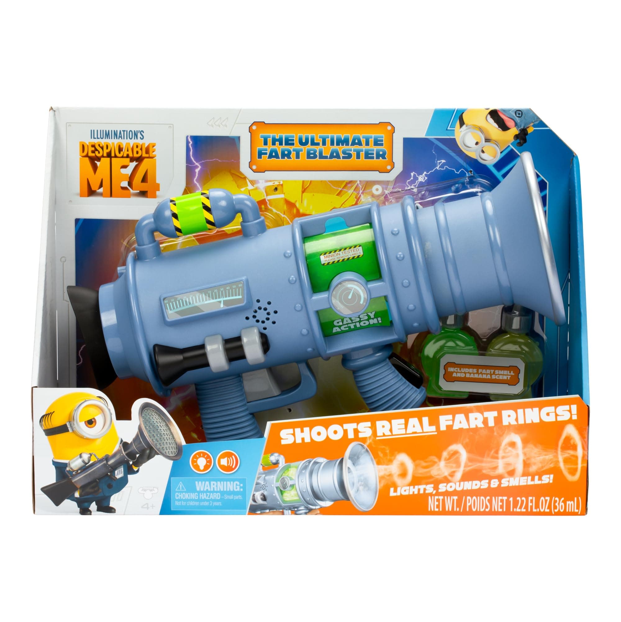 Despicable Me 59292 Despicable Me 4: The Ultimate Fart Blaster Fires Real Fart Rings