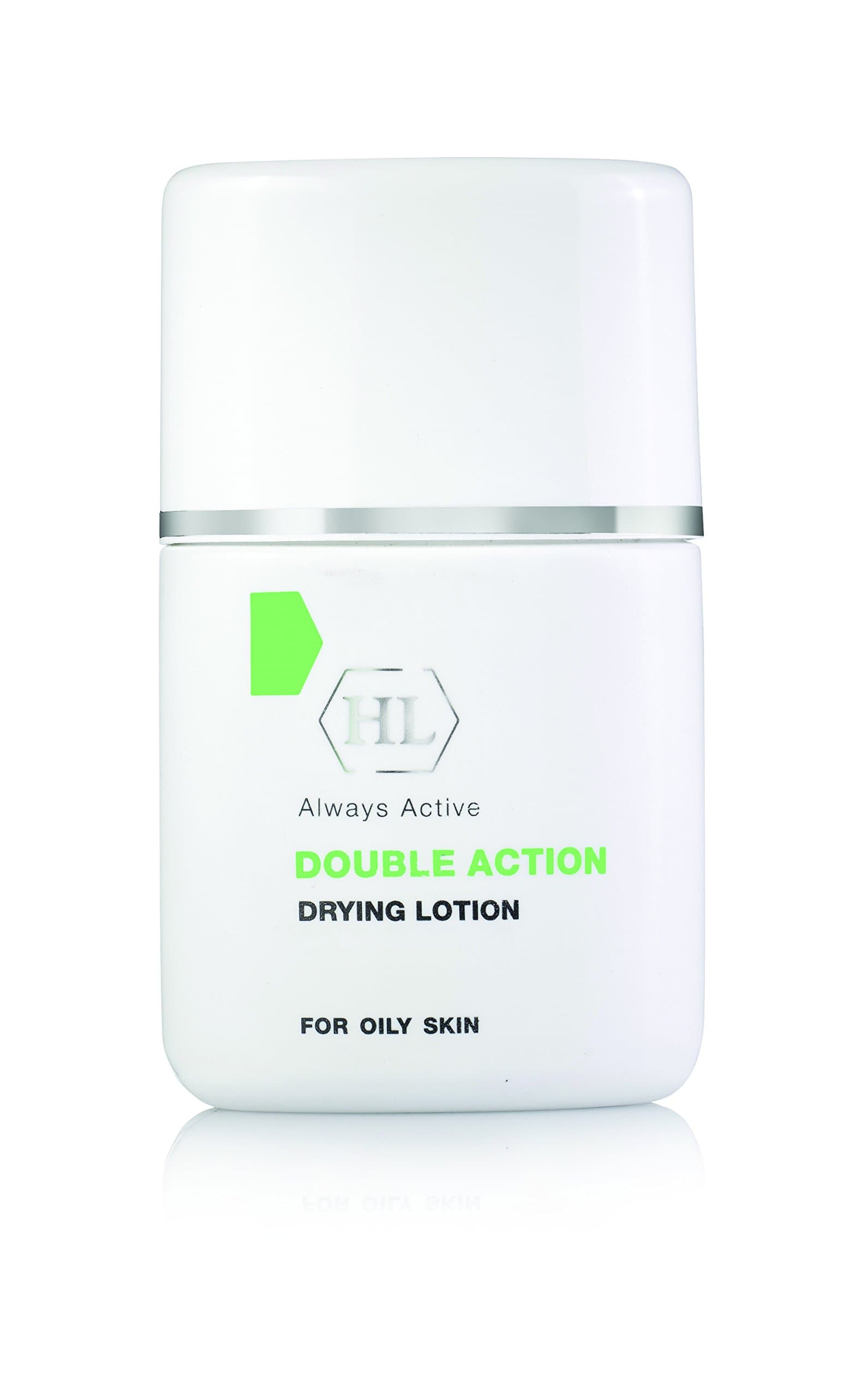 HL Holy Land Cosmetics Double Action Drying Lotion for Oily Skin to Promote Faster Healing of Blemishes while Preventing Future Breakouts, 1 fl.oz