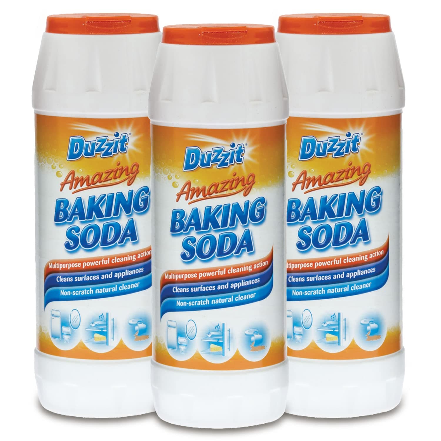 Duzzit Baking Soda, Cleans, Deodorises & More! Triple Pack, 100'S Of Uses