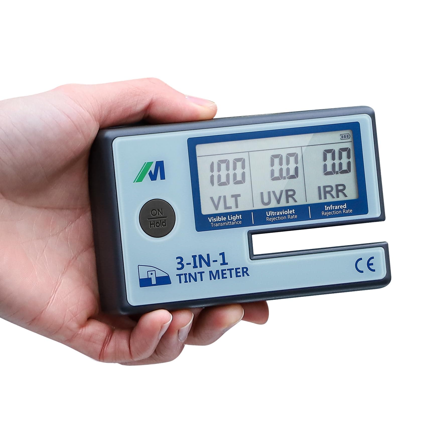 3-in-1 Tint Meter, Solar Film Transmission Meter, Digital Window Tint Meter UV IR Rejection Meter Spectrum Tester for Precise Filmed Glass Testing Window Tint