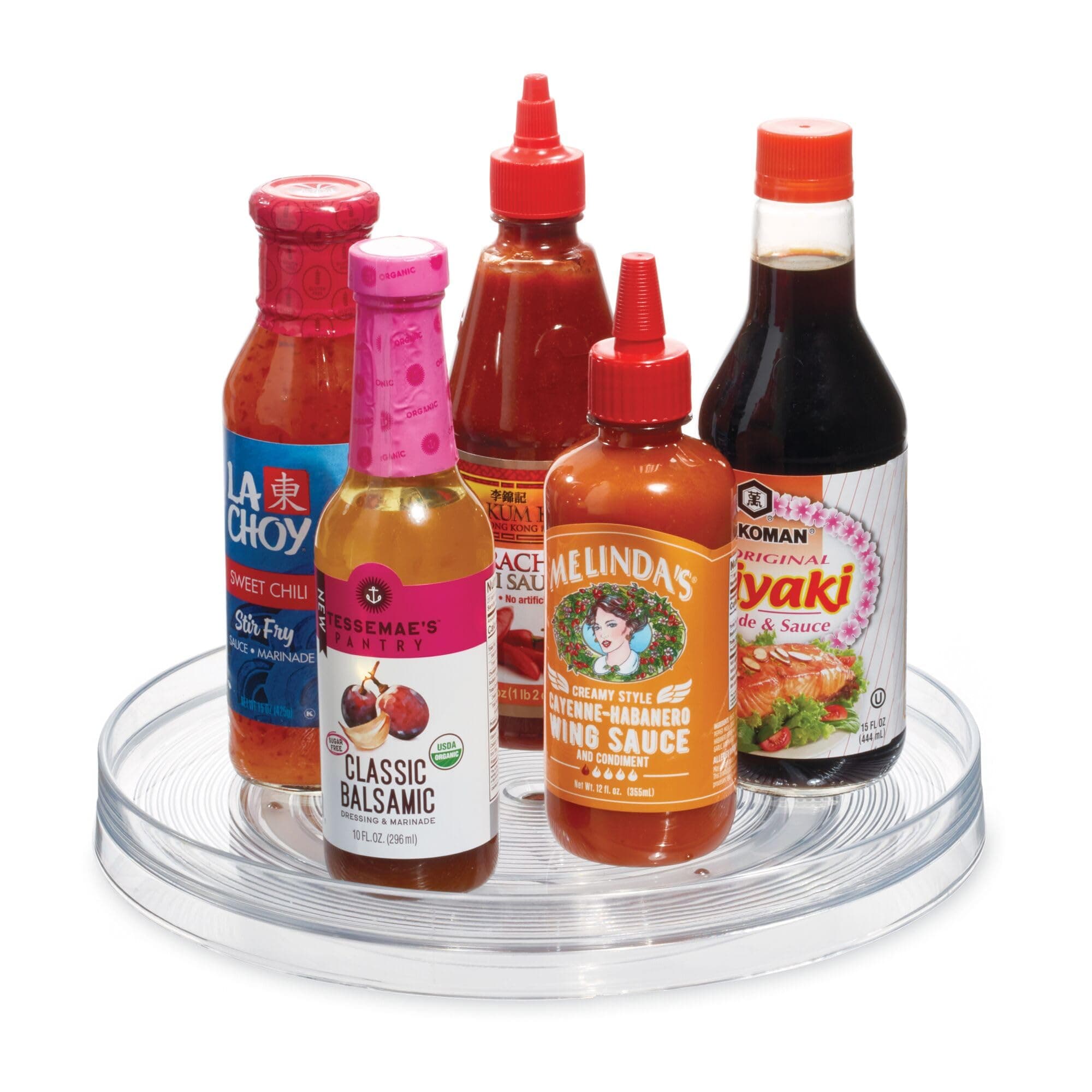 iDesign Turntable Kitchen Organizer, Organization for Pantry, Countertop, Shelf, Table, Vanity, Bathroom, Clear , 11" Inch , 54030