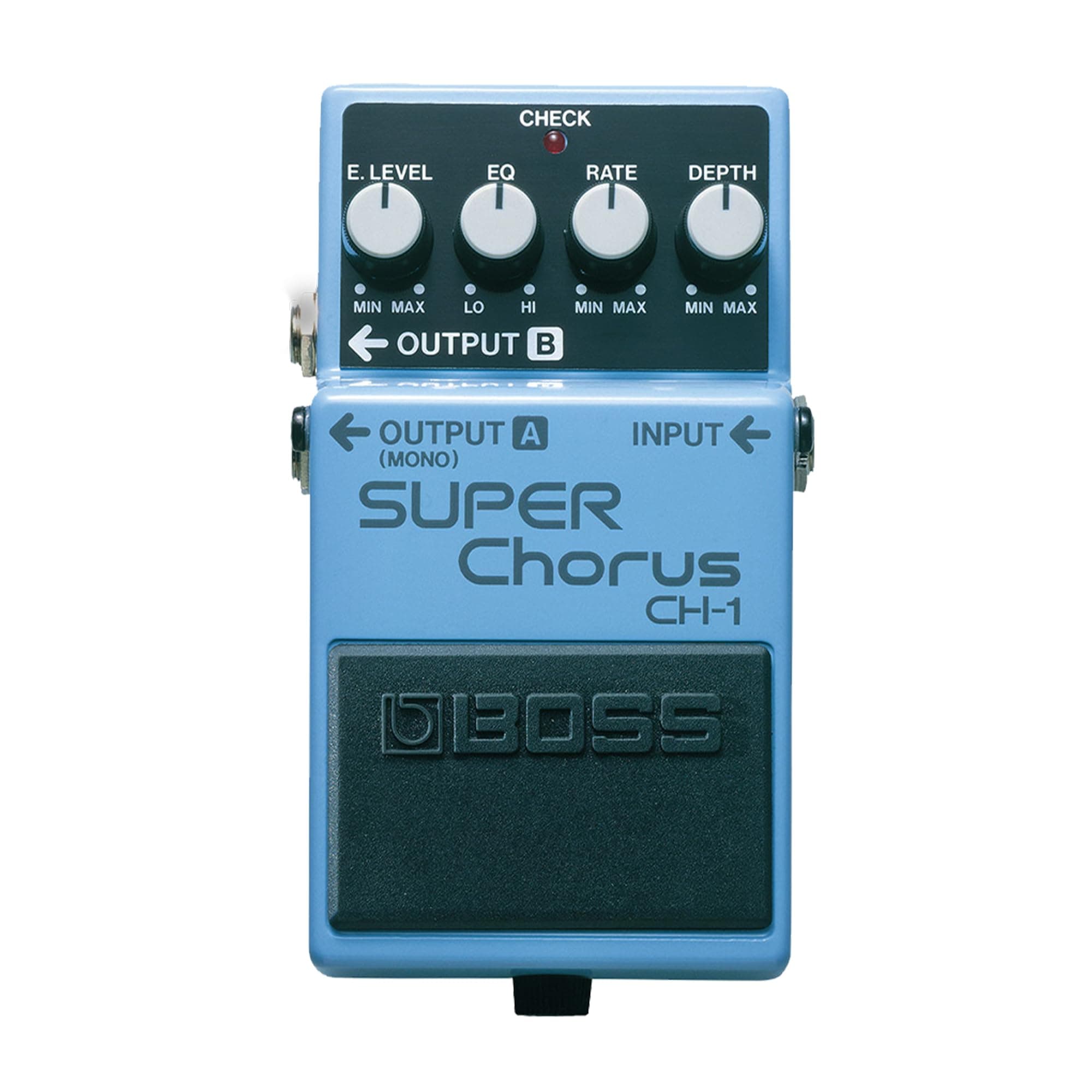 BOSS CH-1 SUPER Chorus | Classic Compact Chorus Effects Pedal | Cystal-Clear Tone for Guitar & Keyboards | Versatile Sound Shaping | Mono & Stereo Connectivity | Easy-to-Use Controls