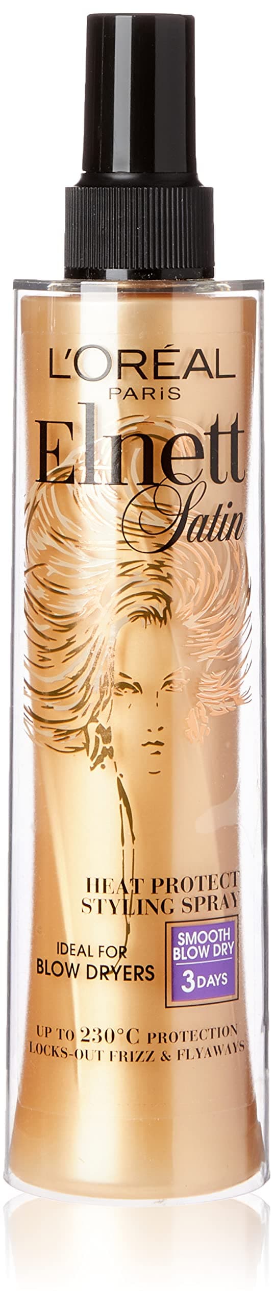 L’Oréal Paris L'Oreal Elnett Heat Protect Styling Hairspray, 170ml