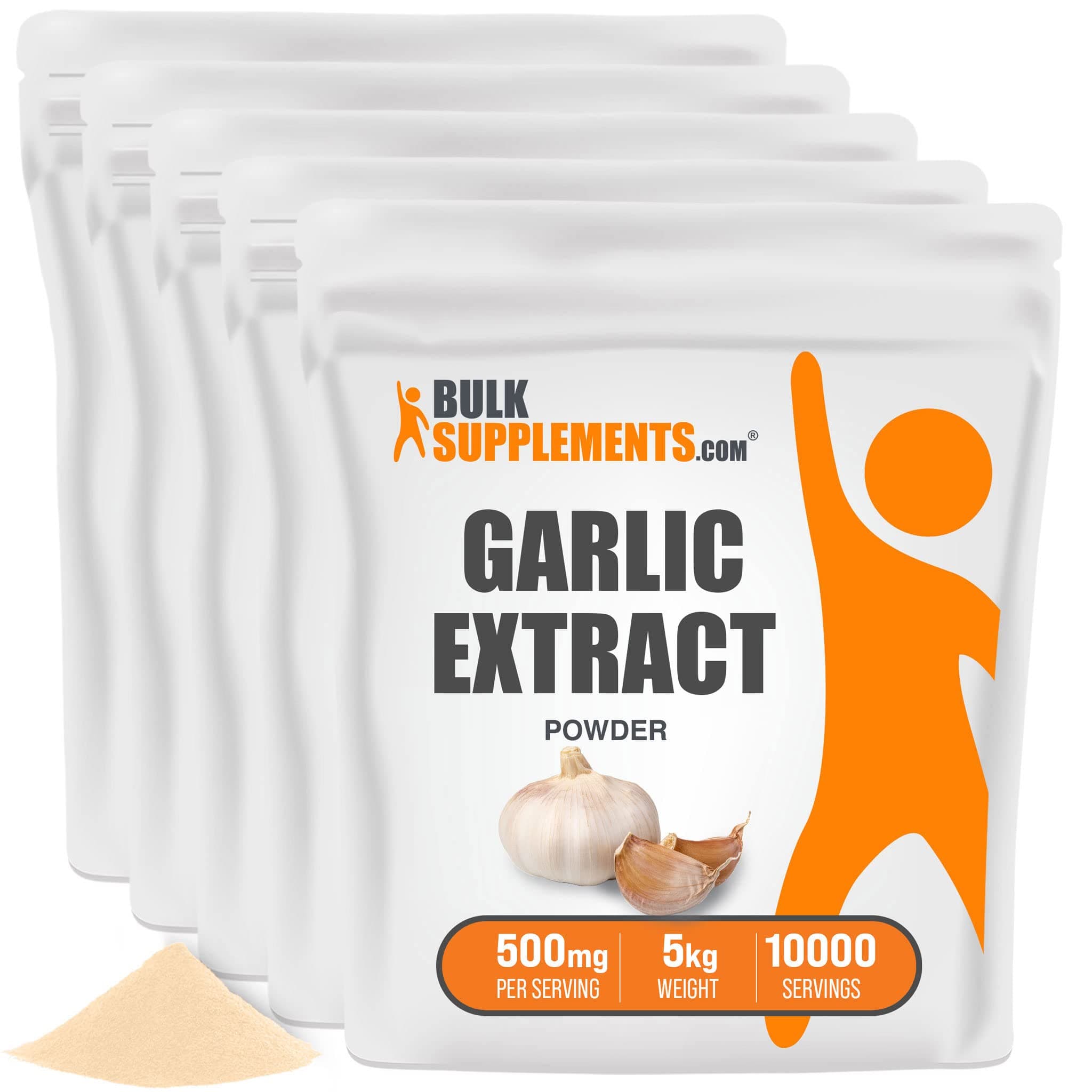 BulkSupplements.com Garlic Extract Powder - Antioxidants Supplement - Garlic Extract Supplement - Garlic Supplements - Blood Circulation Supplements (5 Kilograms - 11 lbs)