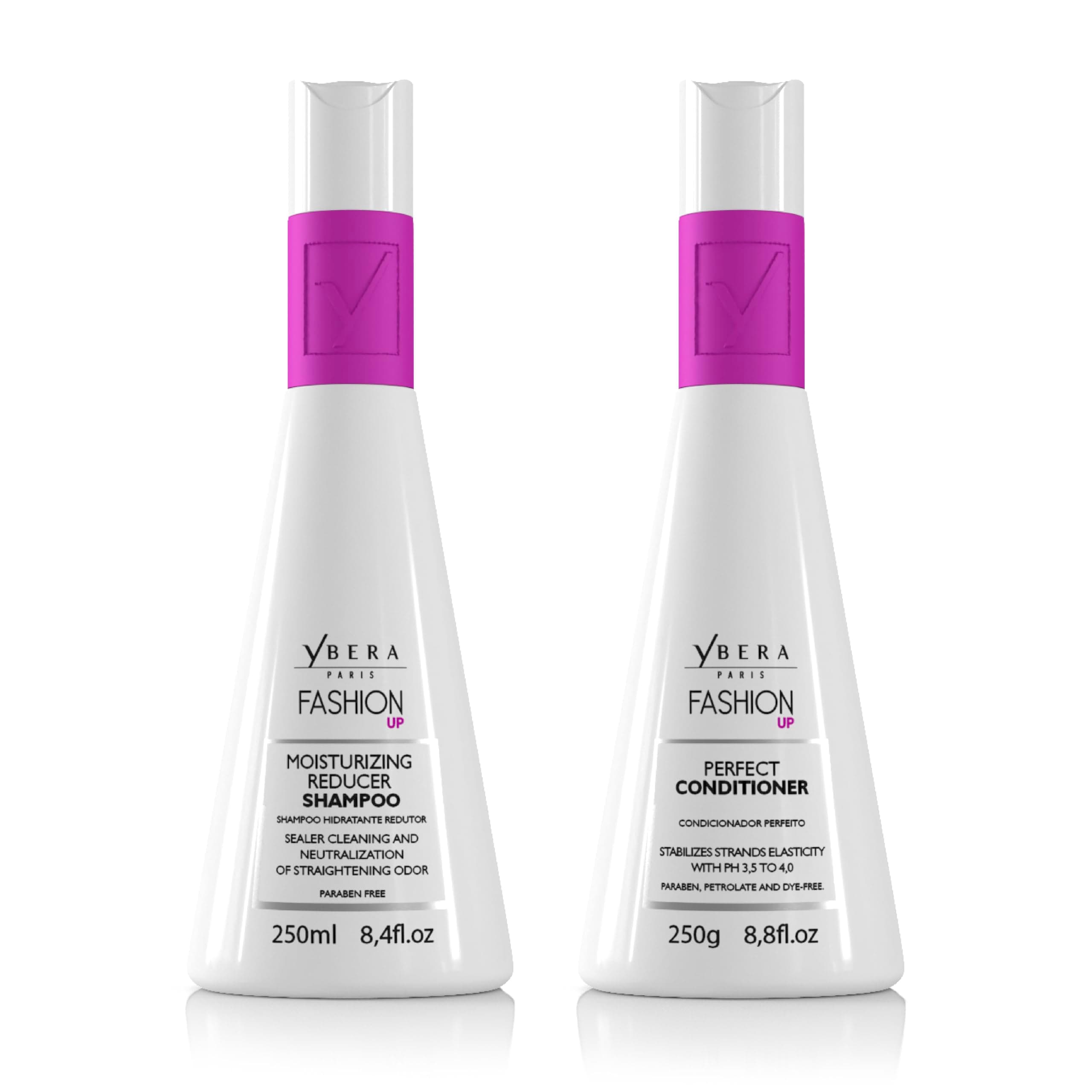 YBERA PARIS Fashion UP Home Care System | Ideal for Extremely Dry Hairs | Extreme Shining Hair | Color Safe | Enhanced with Oil Grape Seed and Murumurú | Set of 2