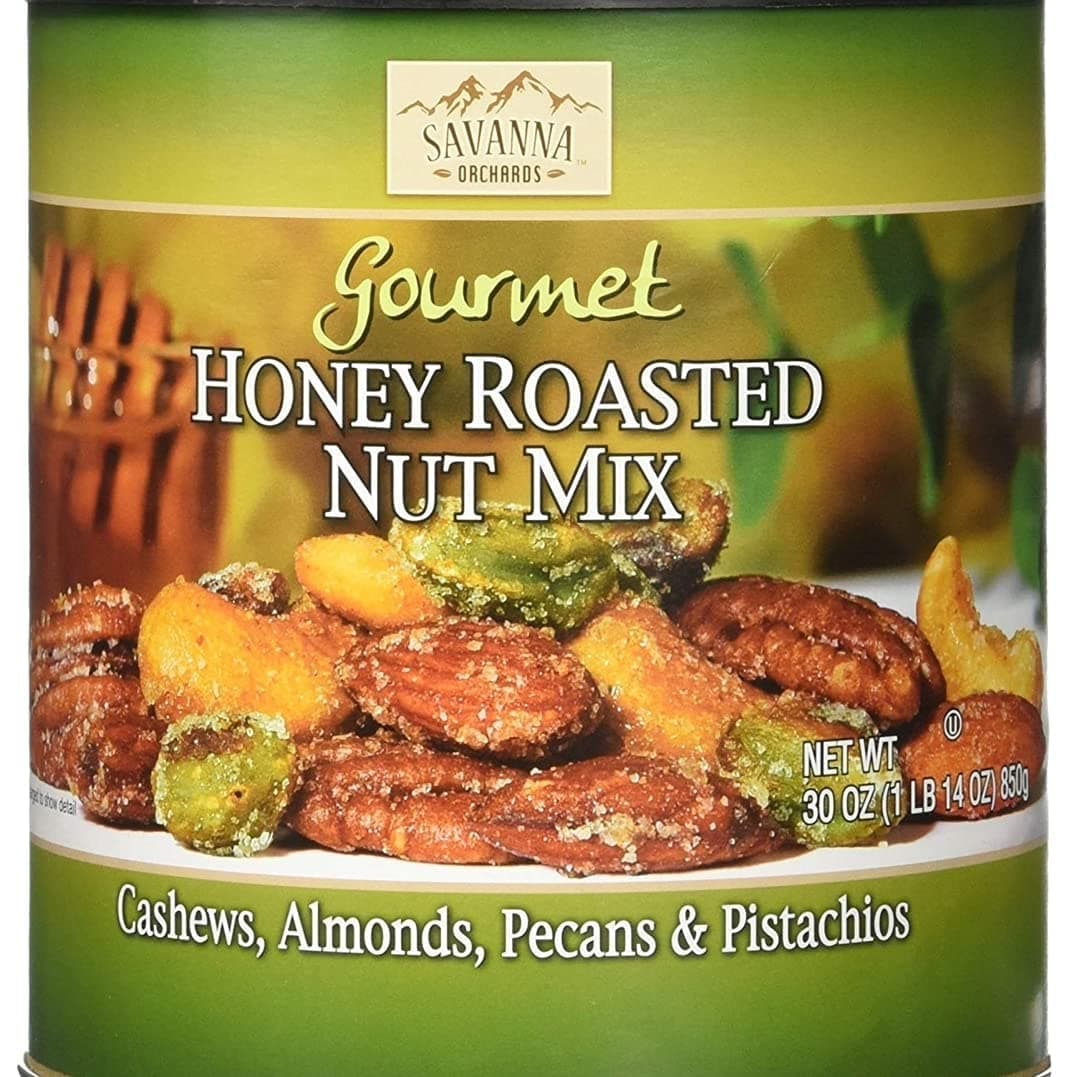 Savanna Orchards Gourmet Honey Roasted Nut Mix - Cashews, Almonds, Pecans and Pistachios (30 oz) by Savanna Orchards