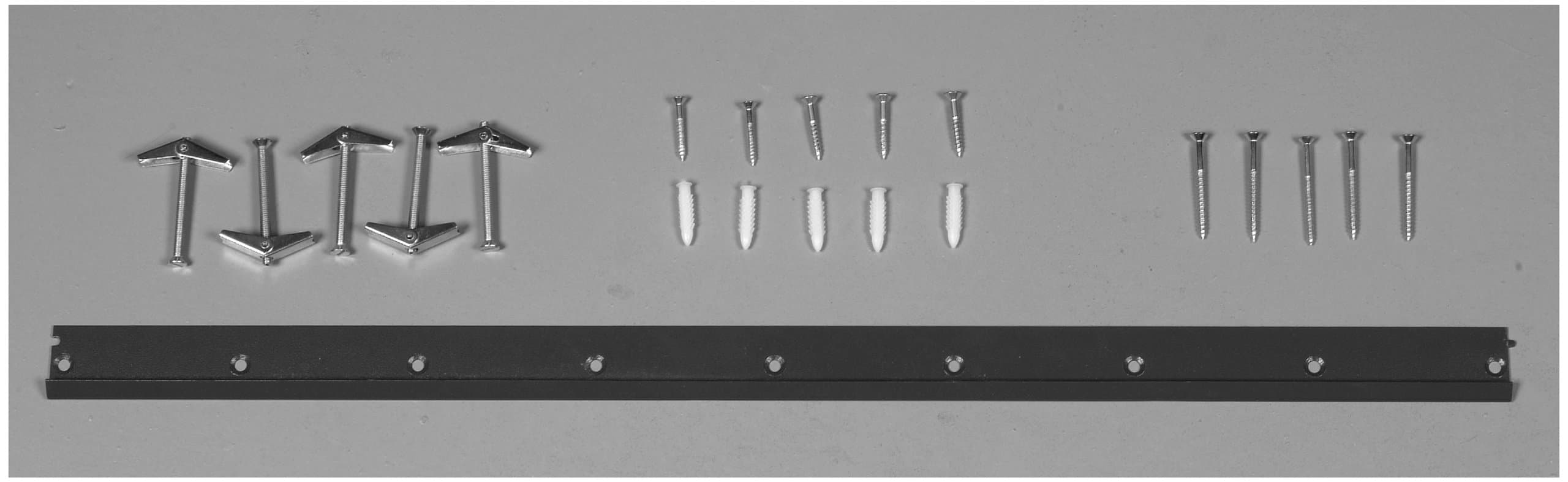 Triton Products 1700 Storability Top Track Wall Frame Plus Mounting Hardware 33-Inch L by 1-3/4-Inch H Gray Epoxy Coated Steel