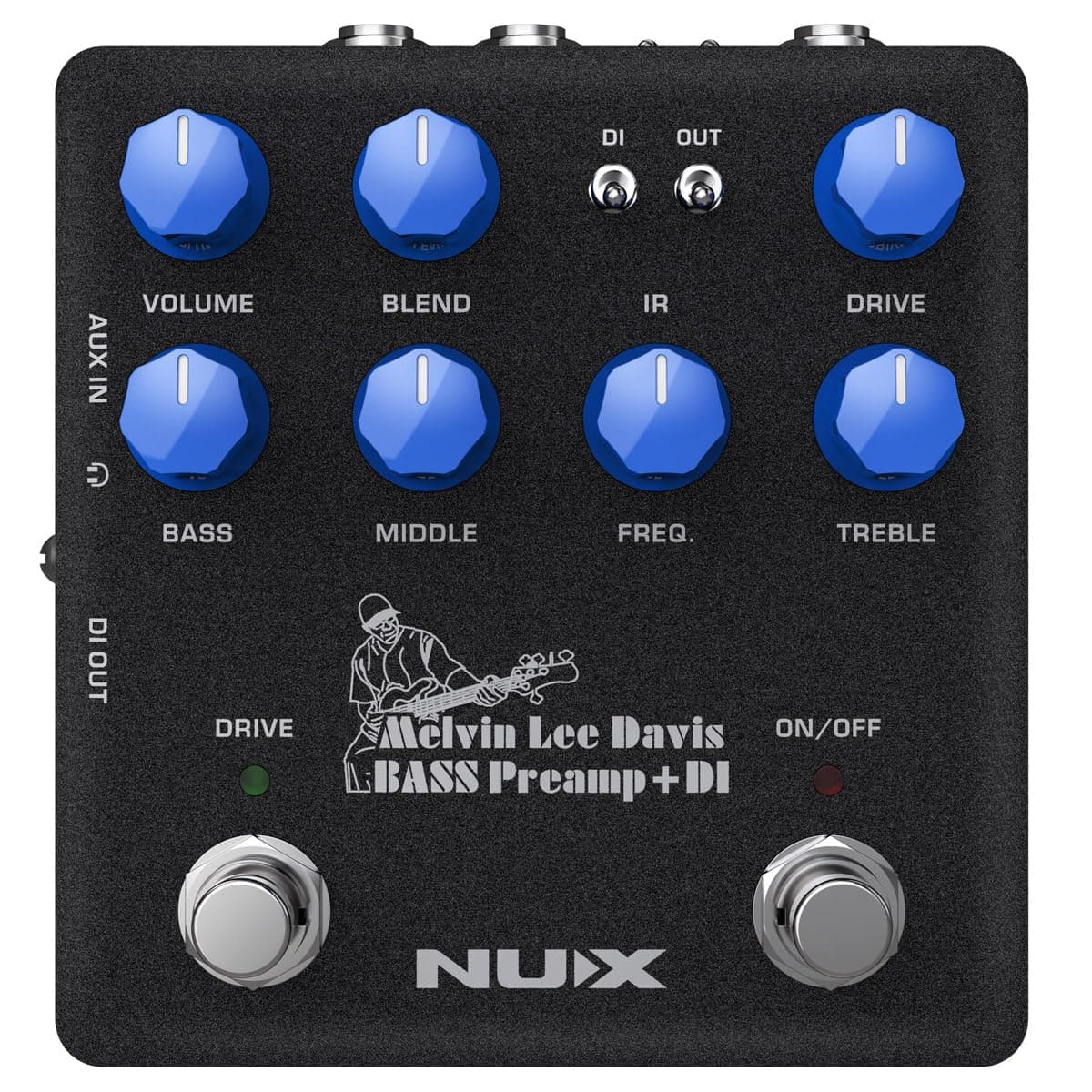 Melvin Lee Davis NBP-5 Dual Switch Bass Pedal Bass Preamp,DI box,Impulse Response (IR) Loader,Audio Interface in one