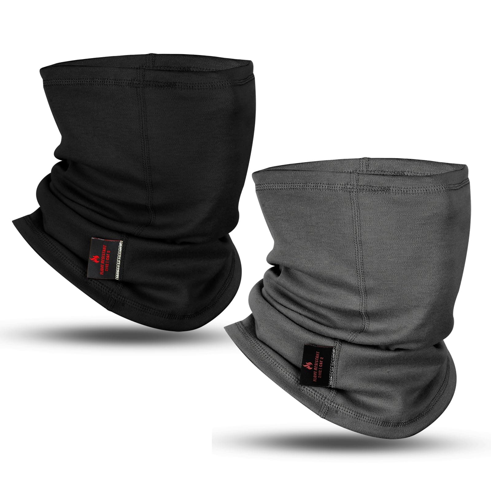 FR Face Mask For Men CATHRC2 Flame Resistant Neck Gaiter Covering 100% Cotton Arc Flash Welding Shield Protector 12CAL