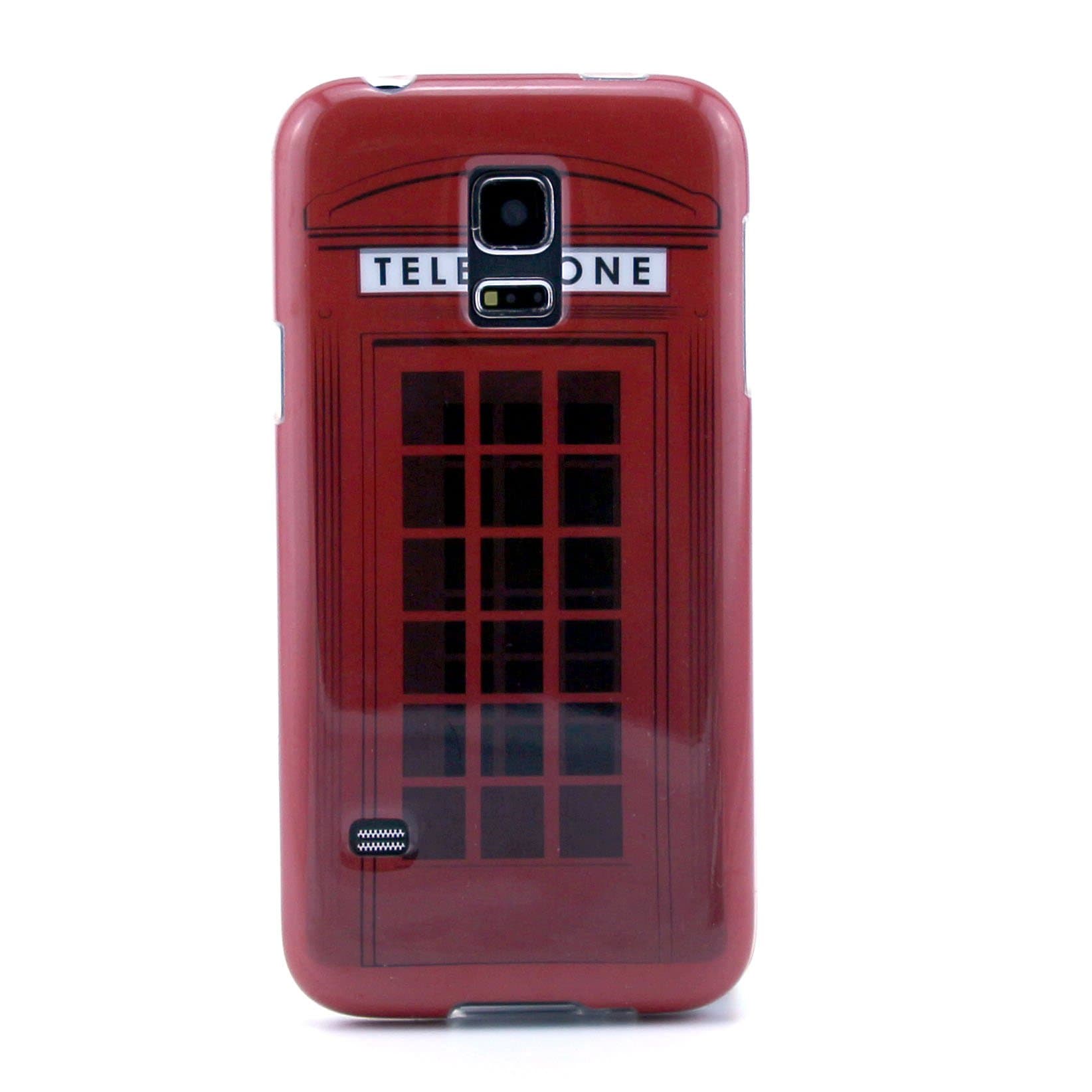 S5 mini Case, Galaxy S5 mini Case, Retro Telephone Booth Pattern, New, MagicSky Samsung Galaxy S5 mini Cover TPU Soft Back Case Cover Protector for Samsung Galaxy S5 Mini, 1 Pack