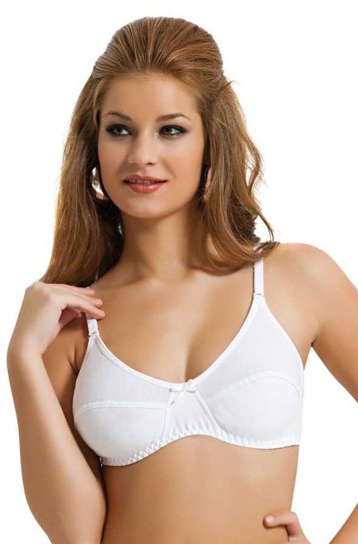 Organic Cotton Full Coverage Non-Wired Bra 36B,38B,40B,42B,44B,46B