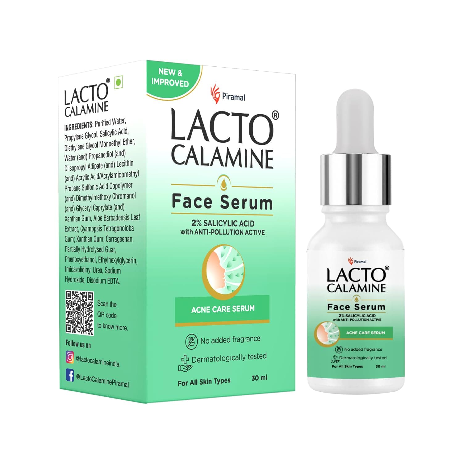 - 2% Salicylic Acid Face Serum | 30ml | Face Serum For Acne, Blackheads, Oil control, Open Pores & Clear Skin | Dermatologically Tested & Fragrance Free
